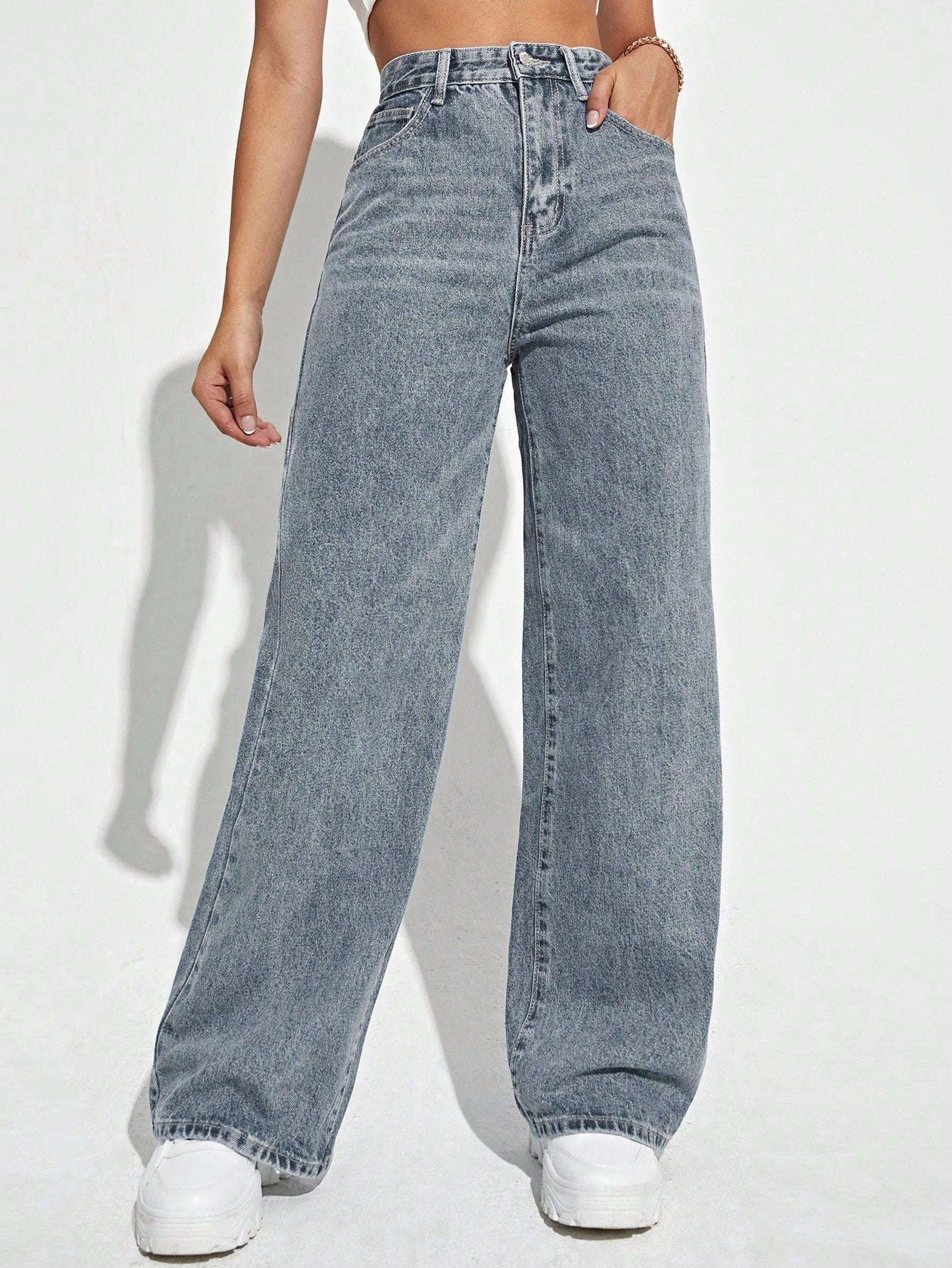 High Waist Wide Leg Jeans