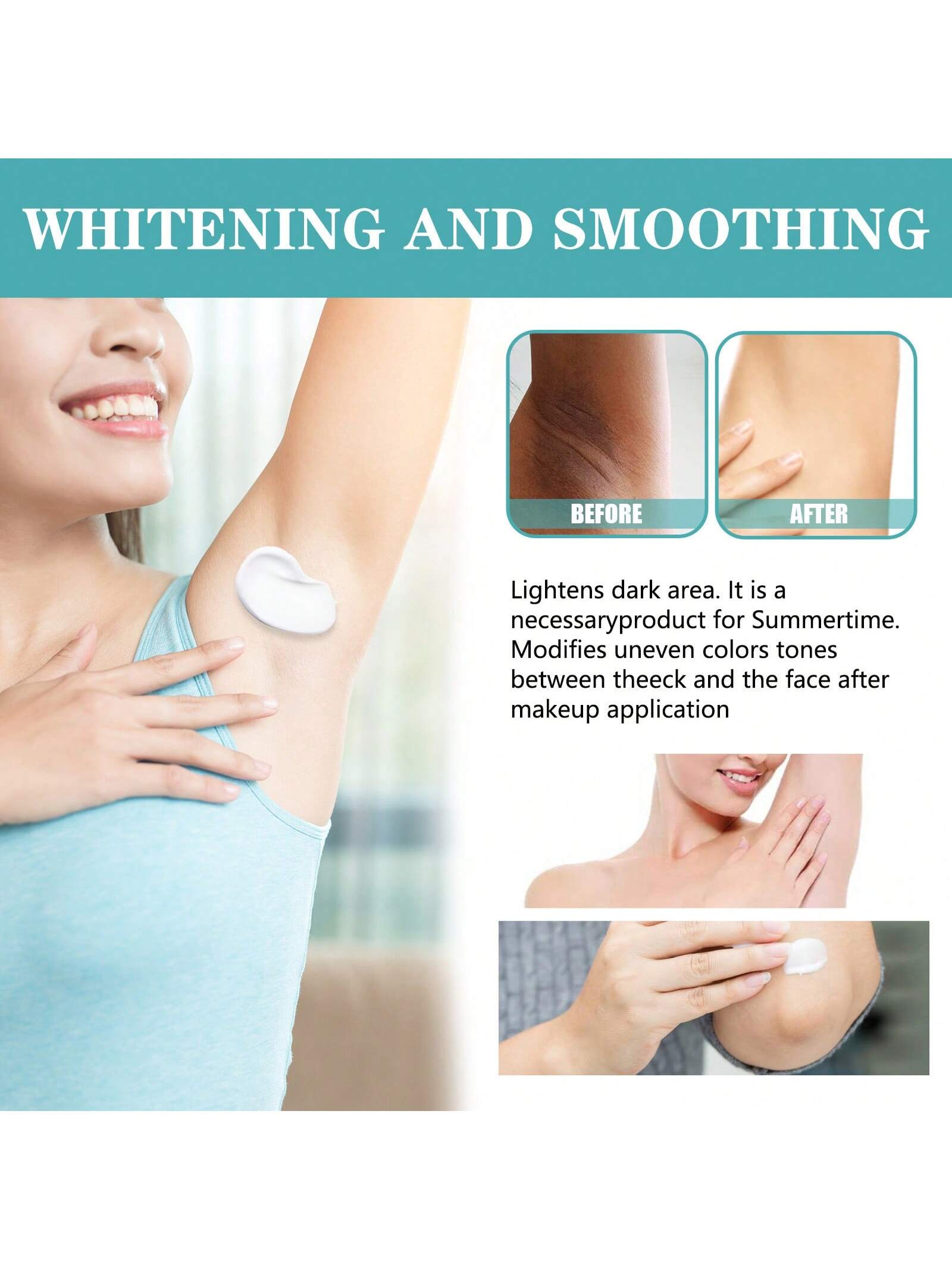 30ml Underarm Whitening Cream Lighten Underarm Joints Elbow  Hydrating Skin Brightening Cream