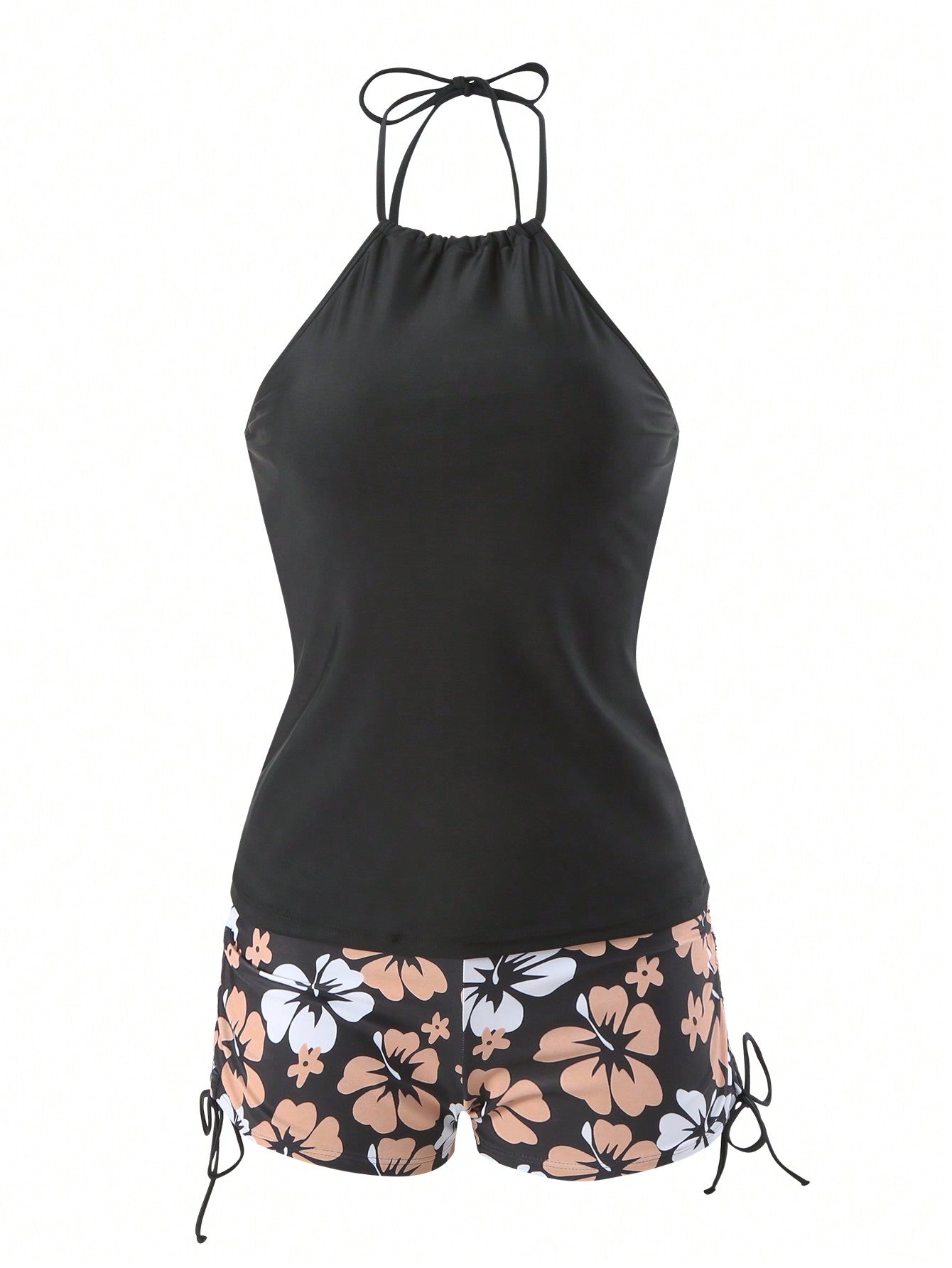 Swim Lushore Summer Beach Women's Floral Print Vest Cami Bikini