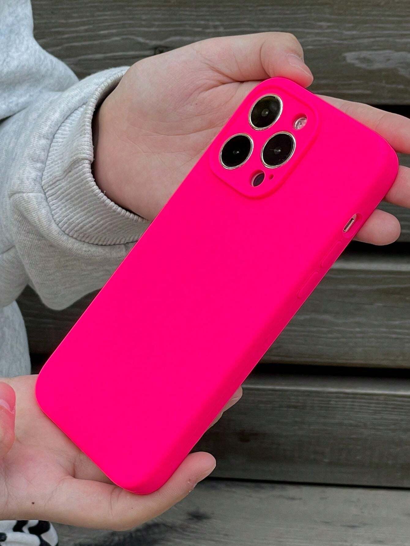 Iphone 16 Plain Silicone Phone Case Neon Phone Case