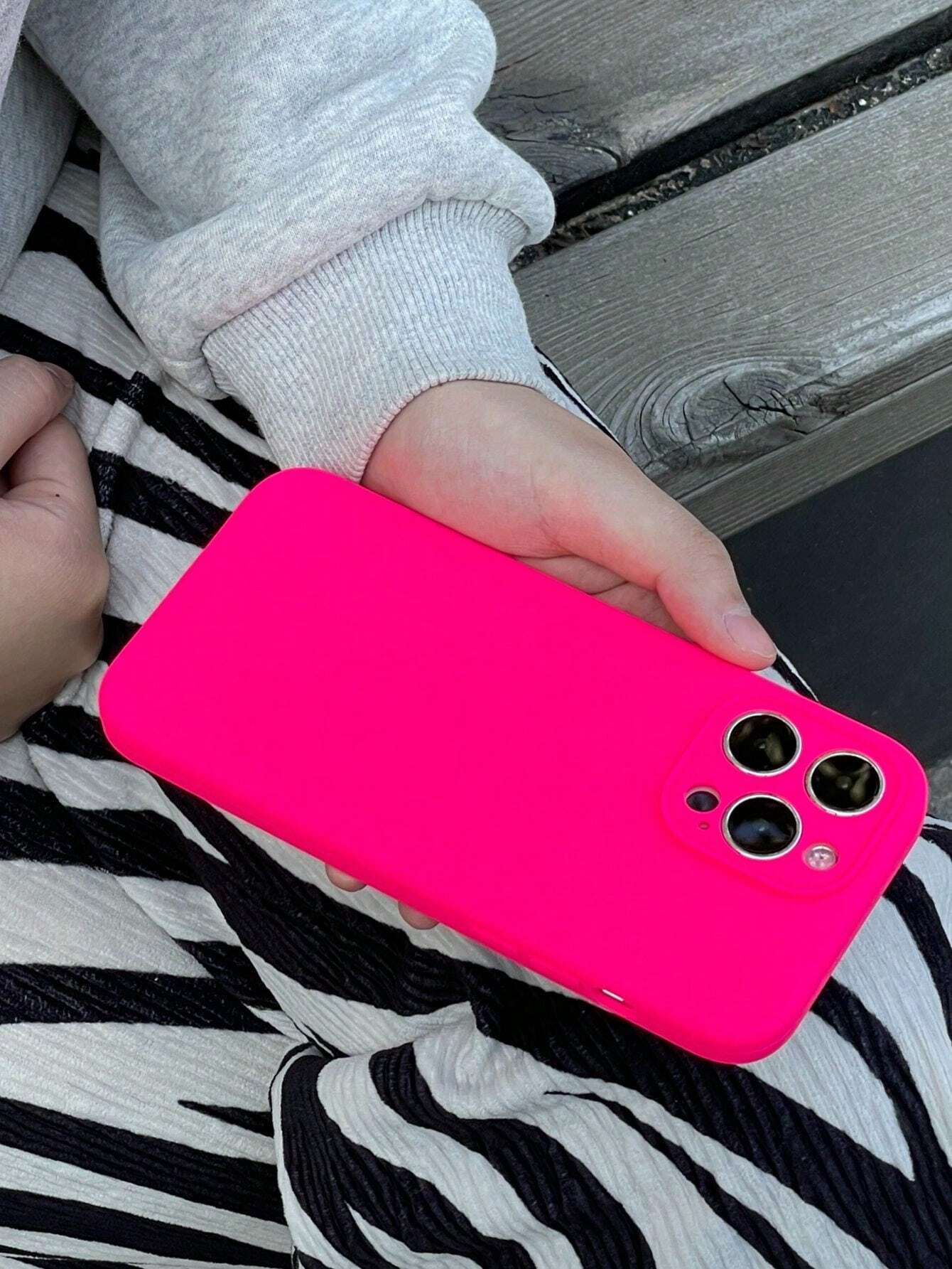 Iphone 16 Plain Silicone Phone Case Neon Phone Case