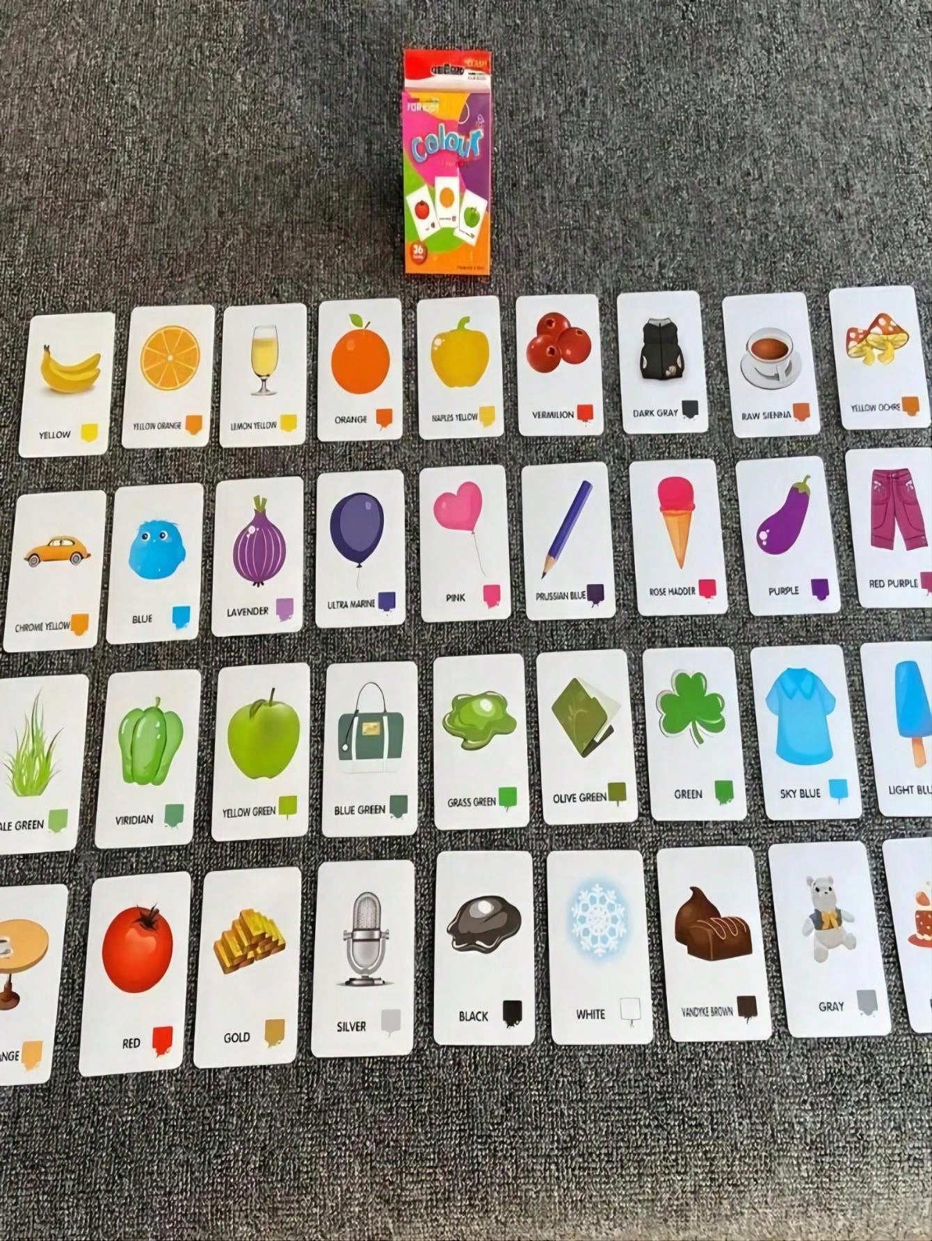 1set/36 Pcs,Children's Cognitive Cards, Body Parts,Animal,Fruits Double-Sided Flash Cards, Infant Early Learning Toys Gifts For Kindergarten PreschoolSchool, Student,Stationery,School Supplies