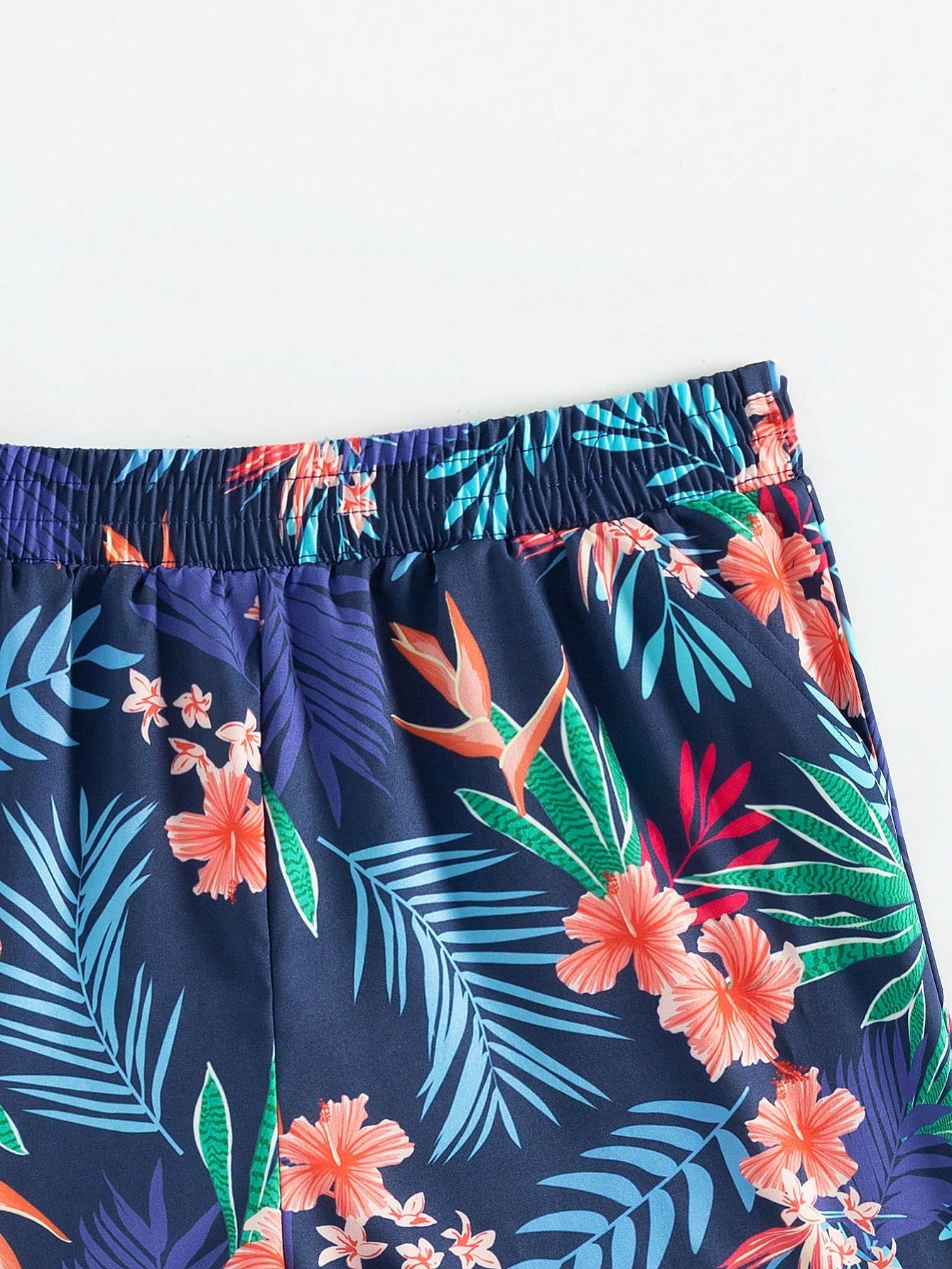 Swim Summer Beach Tropical Print Swimwear Bottom