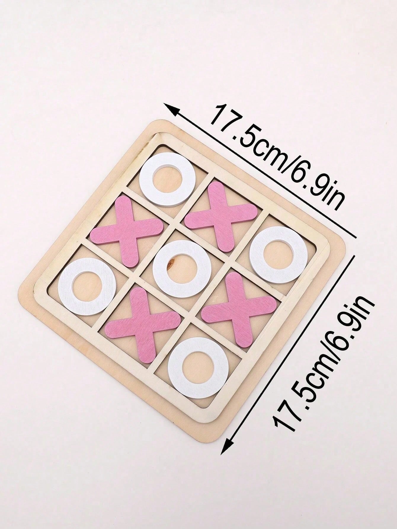 1set Wooden Tic Tac Toe Blocks Nine Grids Xo Tic Tac Toe Board Game For Kids Intellectual Development, Puzzle ToySchool, Student,Stationery,School Suppliesgame Kids,Children Games,Childrens Toys