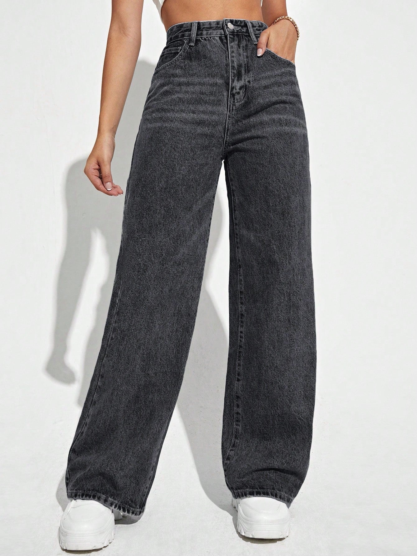 High Waist Wide Leg Jeans