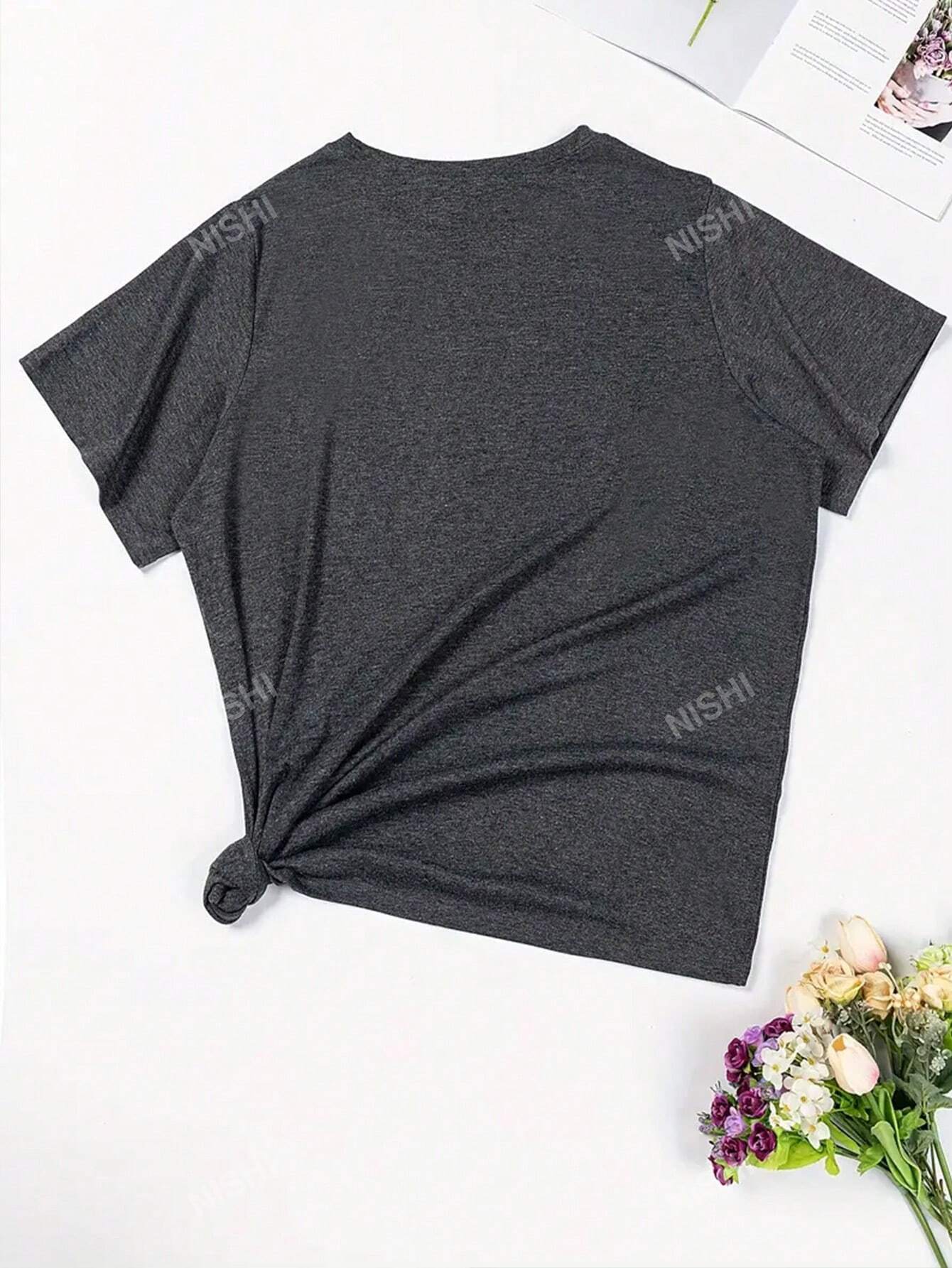 Graphic Printed Round Neck T-Shirt