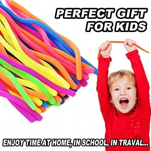 Sensory Noodle Stretching Rope Fidget Toy, Classroom Reward, Back To School Gift, Birthday Party Favor And Prize Box Toysensory,Kids Toys,Toys