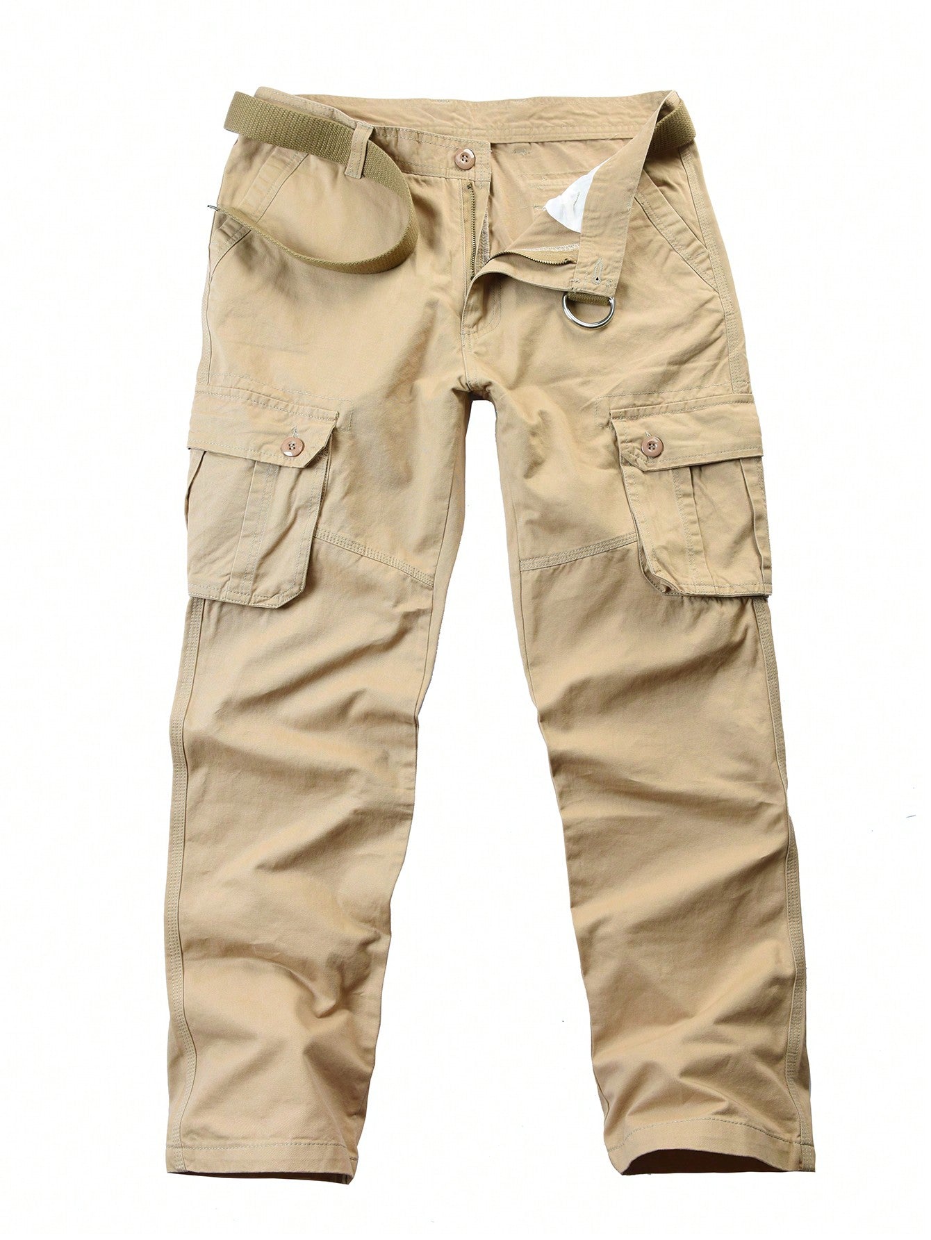 Men Flap Pocket Side Cargo Pants