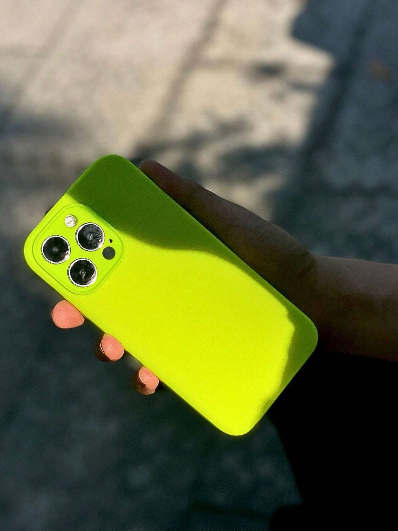 Iphone 16 Plain Silicone Phone Case Neon Phone Case