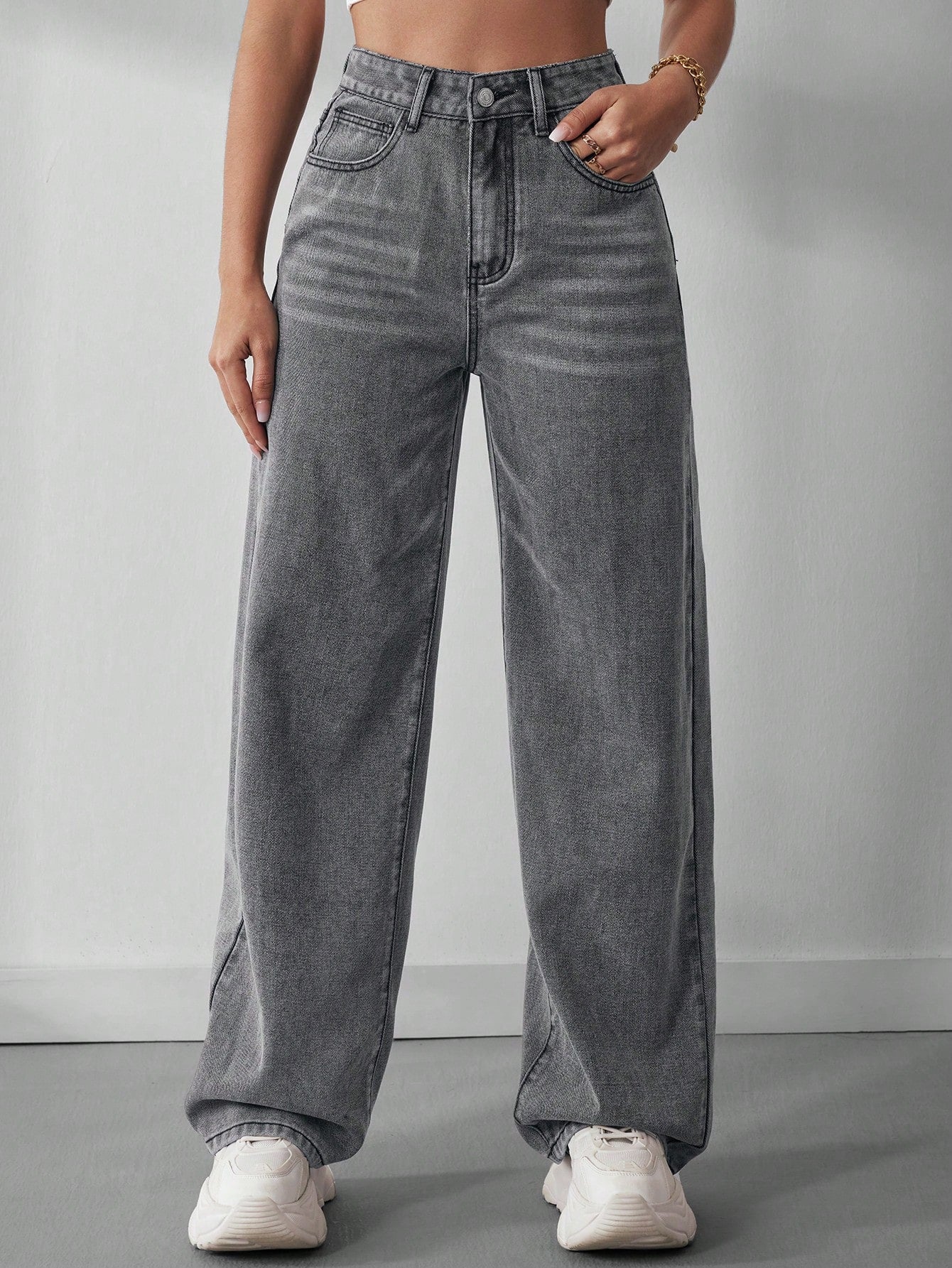 High Waist Wide Leg Jeans