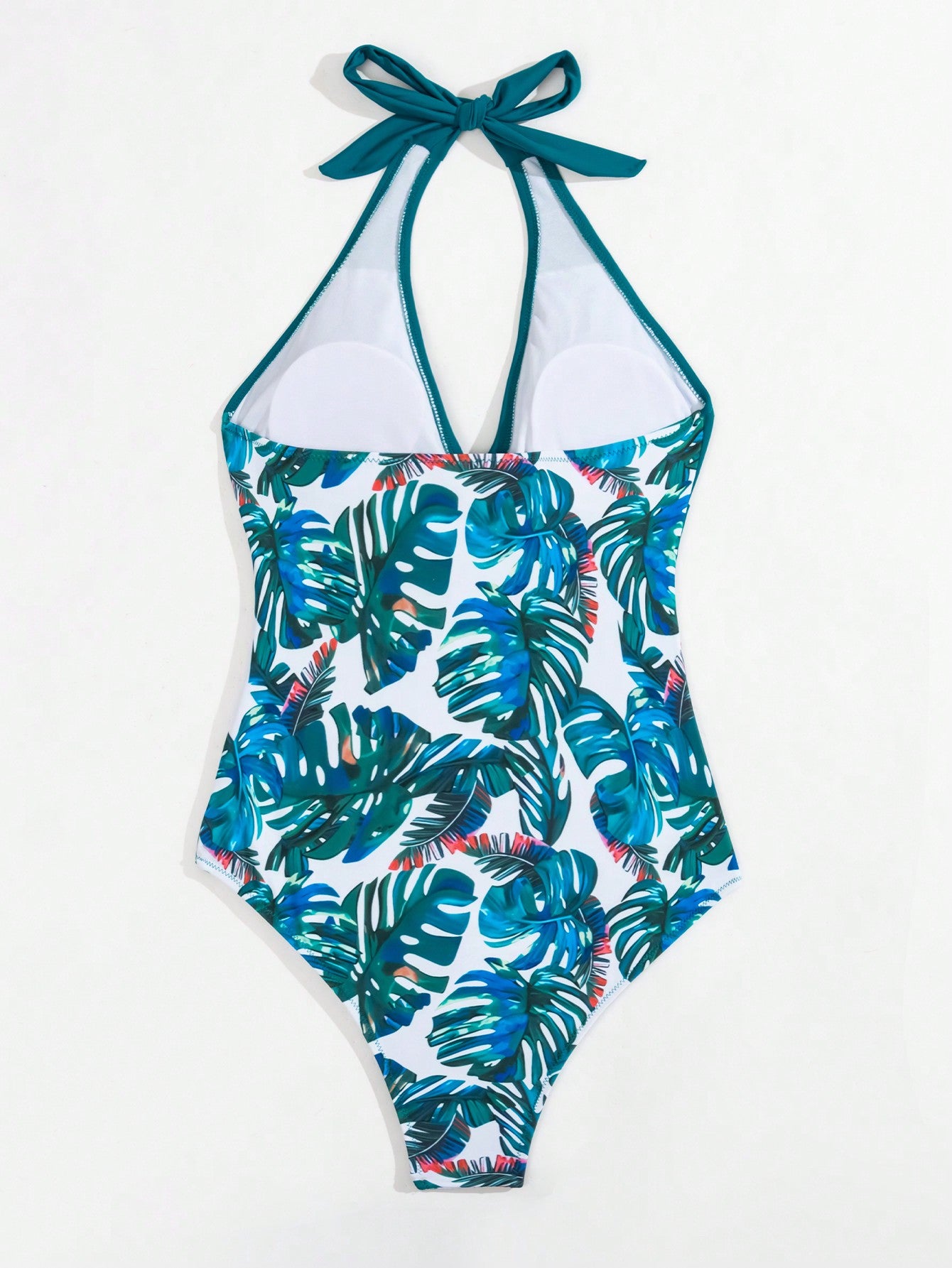 Swim Lushore Summer Beach Women's One Piece Swimsuit With Plant Print