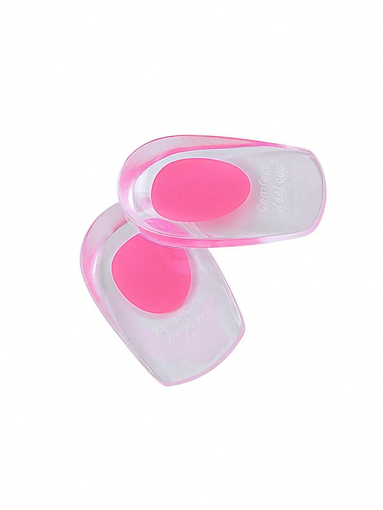 2pcs Heel Pain Relief Pads - Pu Gel Heel Cup Cushions To Protect Foot Spurs & Shock Absorption In Sports Shoes