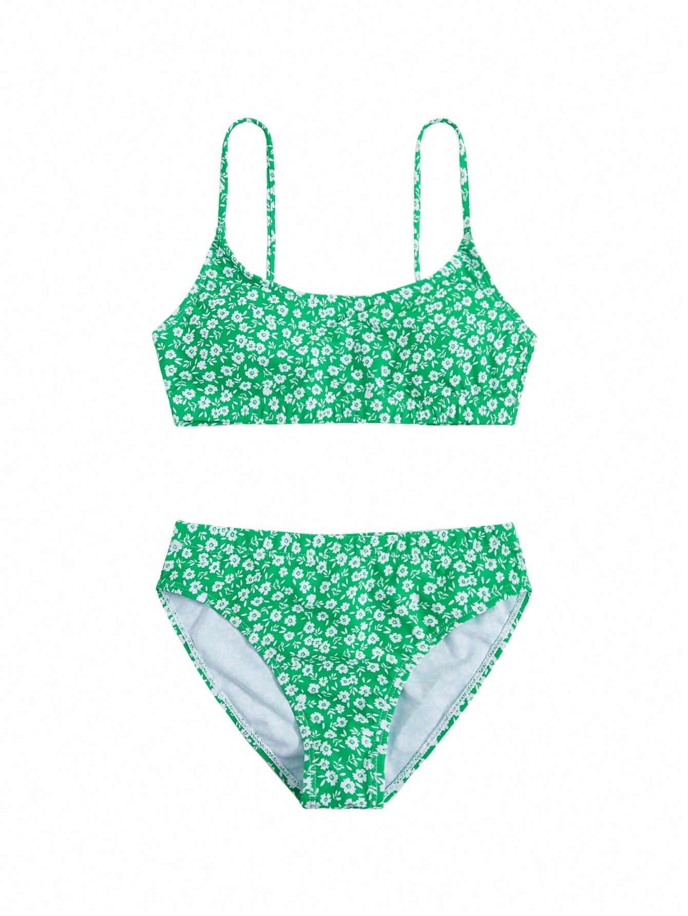 Swim Mod Summer Beach Ditsy Floral Print Bikini Set