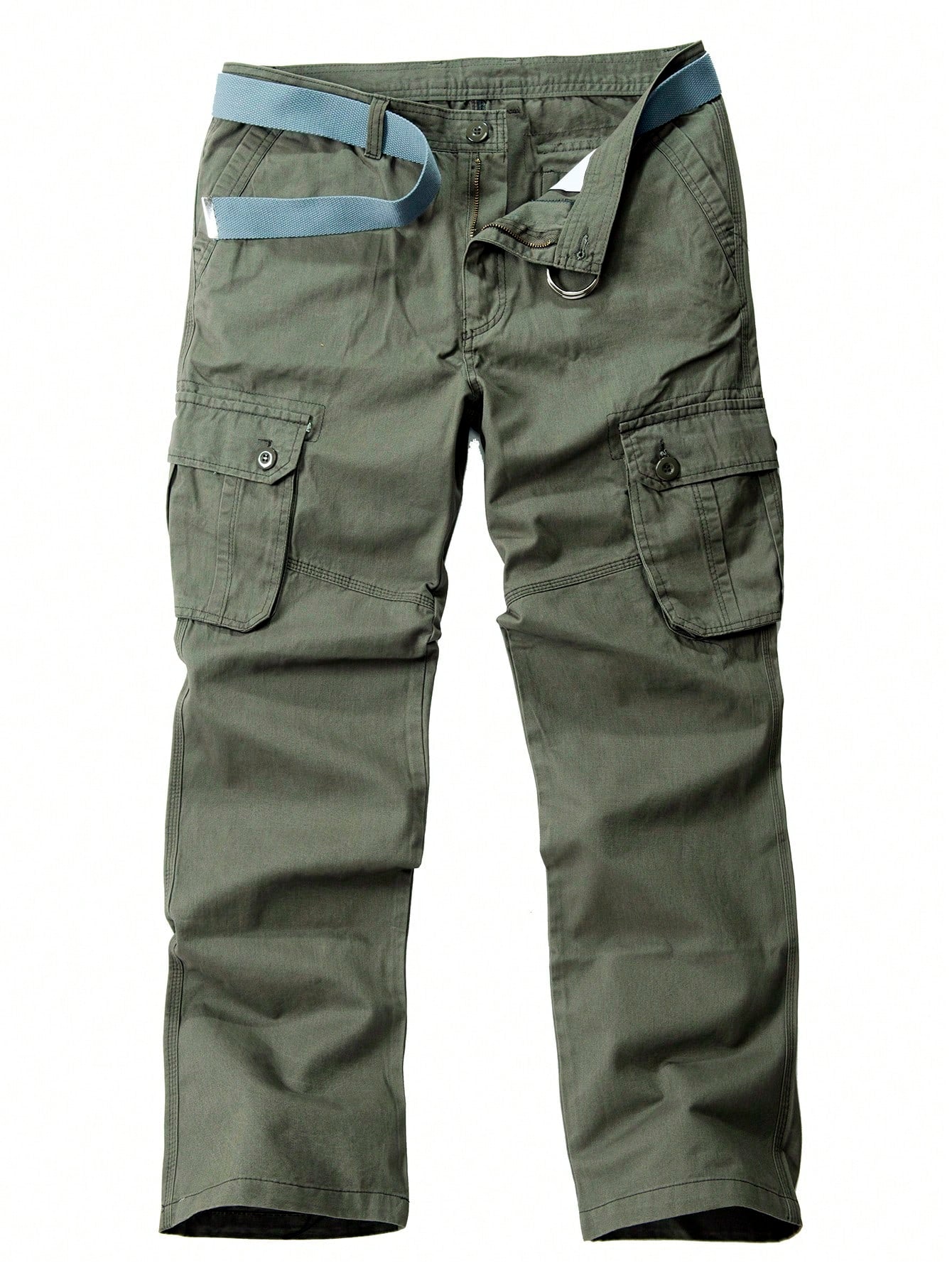 Men Flap Pocket Side Cargo Pants