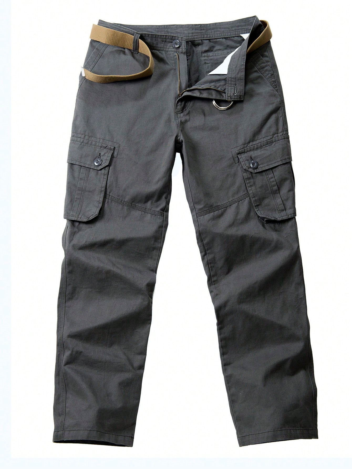 Men Flap Pocket Side Cargo Pants