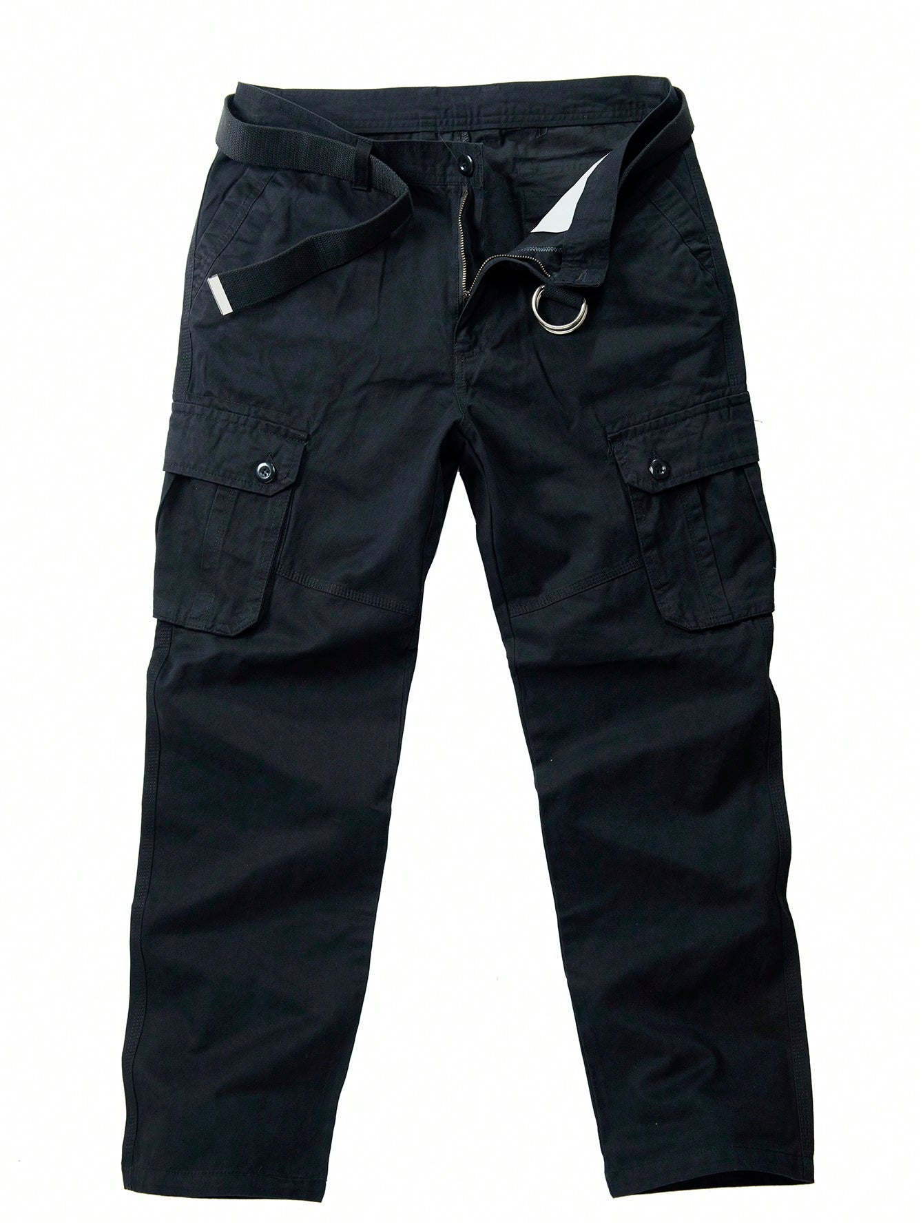 Men Flap Pocket Side Cargo Pants