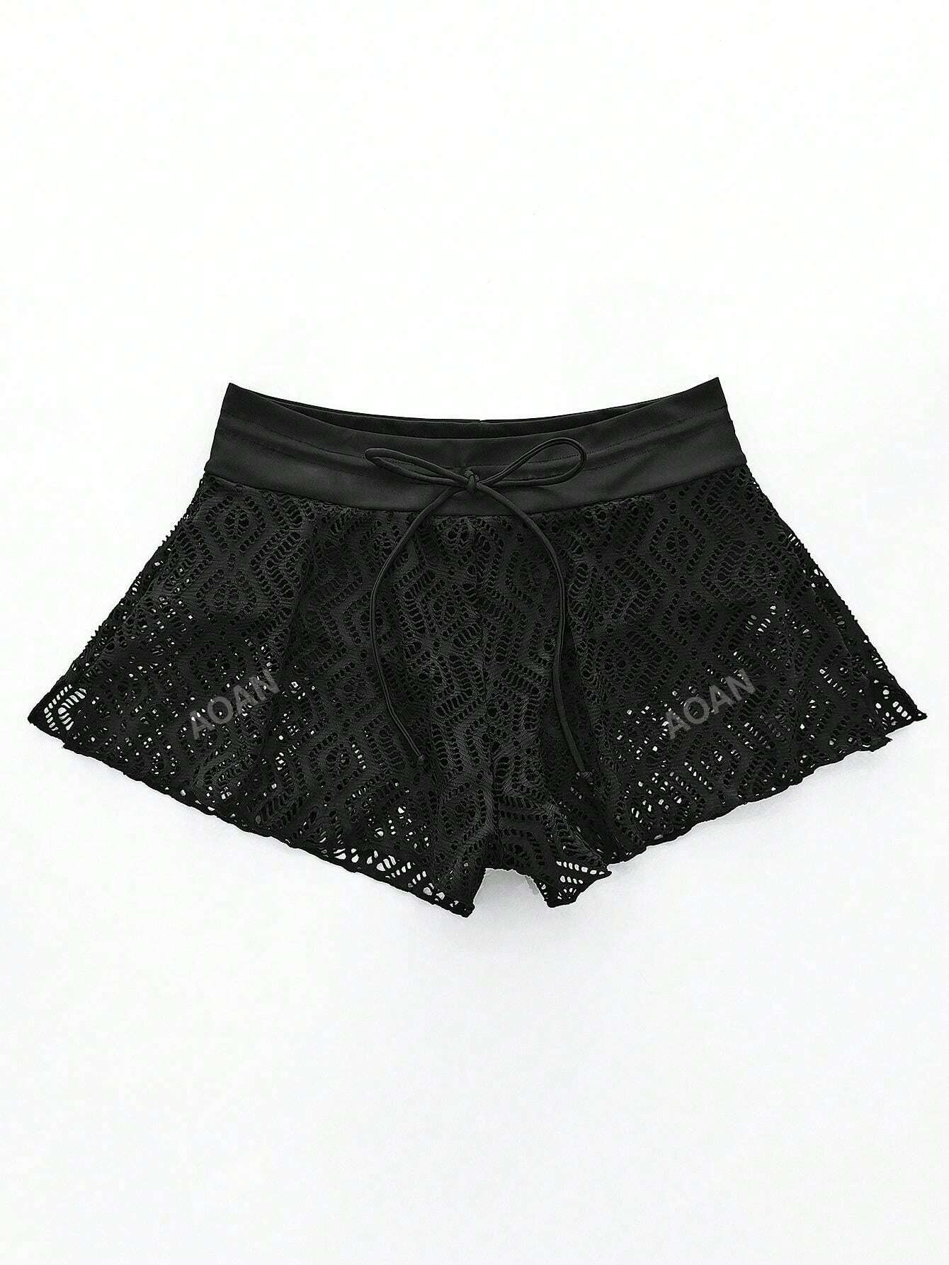 2024 New Arrival Fashionable Hollow Out Square Cut Swim Trunks