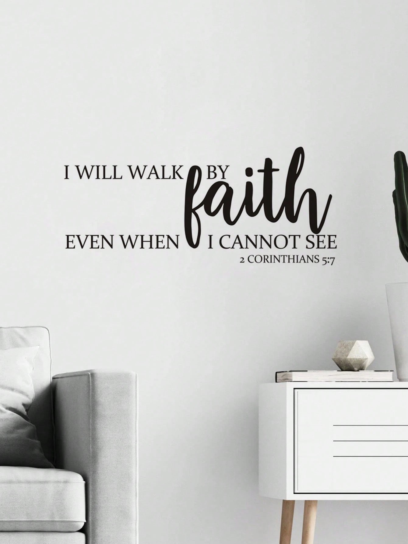 Bible Verse Wall Stickers Inspirational Quote Decals Peel And Stick Motivational Wall Decal For Nursery Kids Room