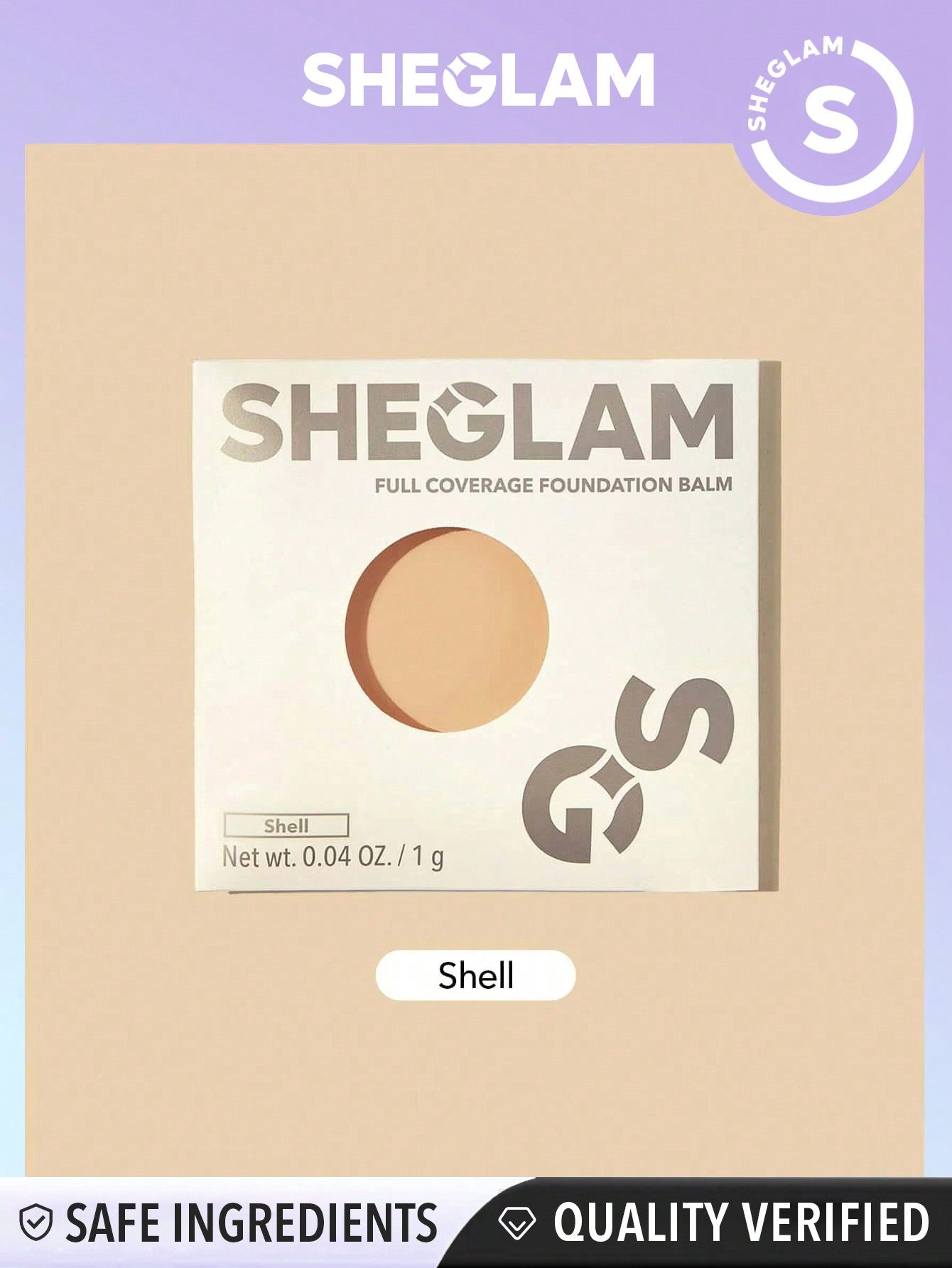 SHEGLAM Skinfluencer Full Coverage Foundation Balm Sample-Golden