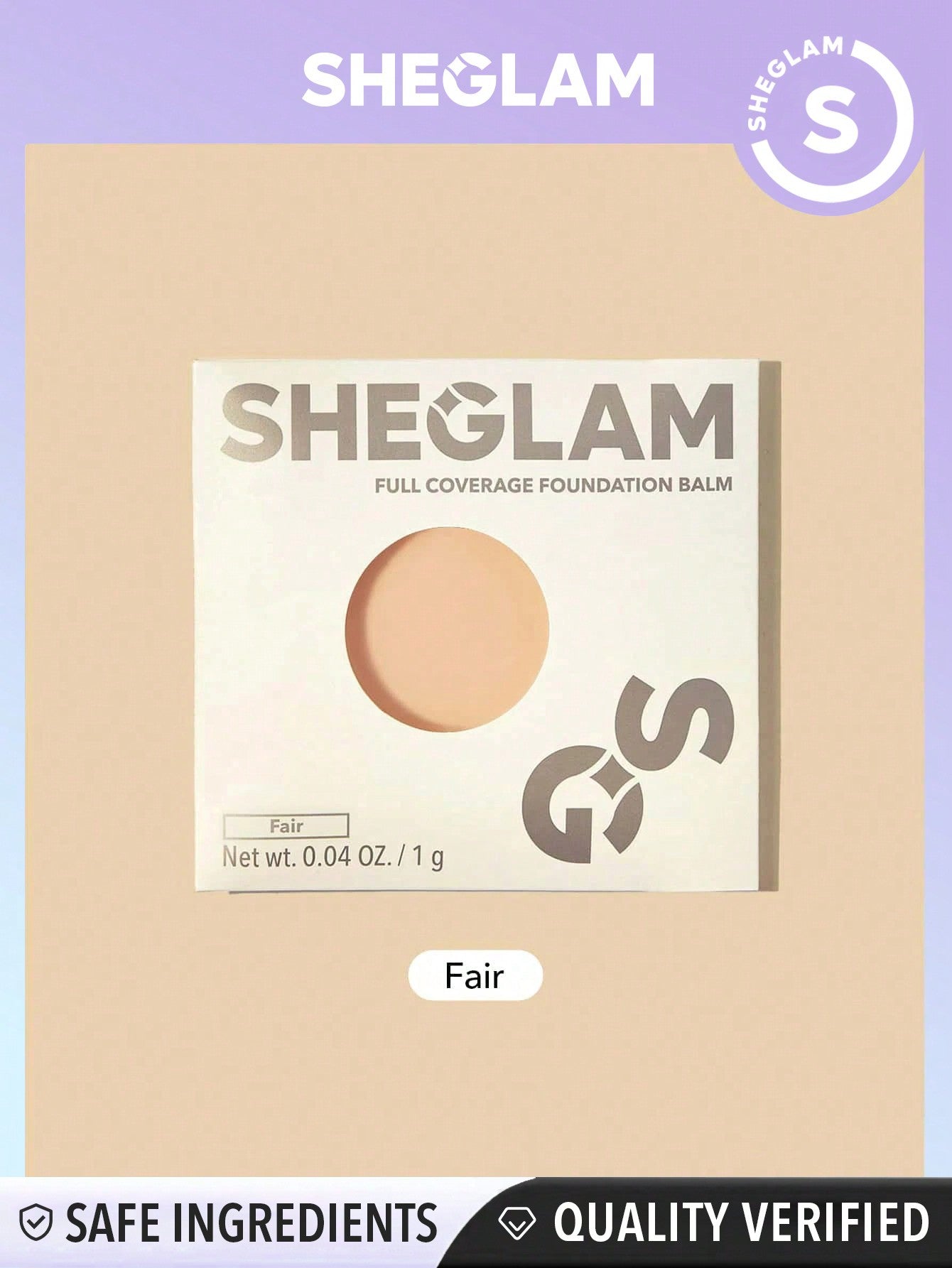 SHEGLAM Skinfluencer Full Coverage Foundation Balm Sample-Golden