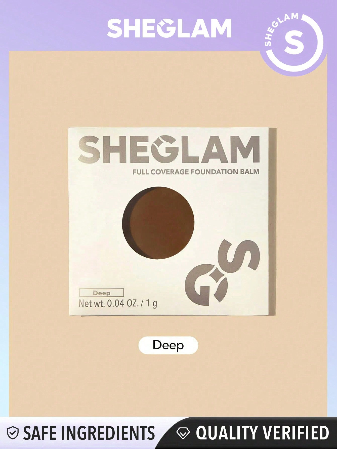 SHEGLAM Skinfluencer Full Coverage Foundation Balm Sample-Golden