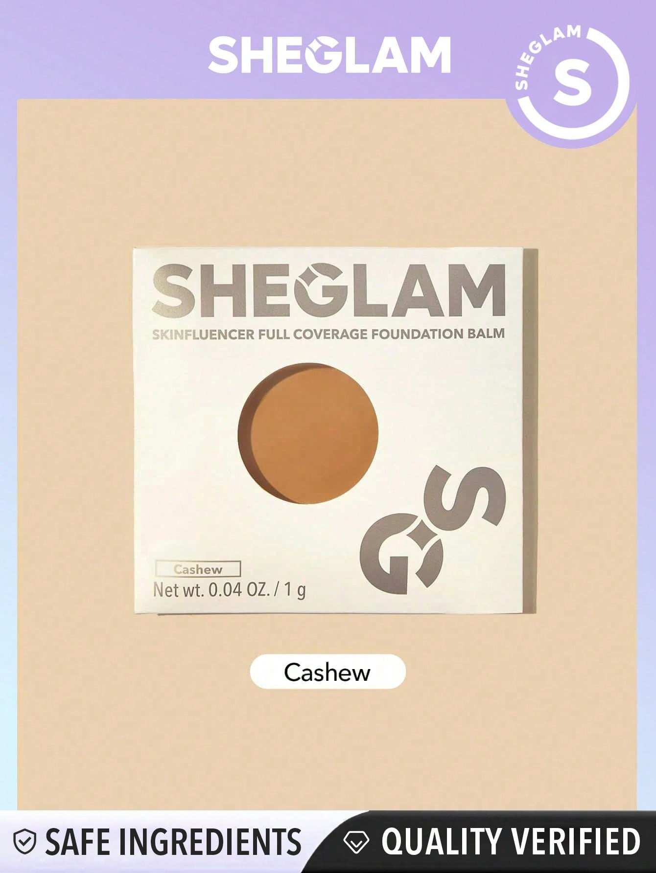 SHEGLAM Skinfluencer Full Coverage Foundation Balm Sample-Golden