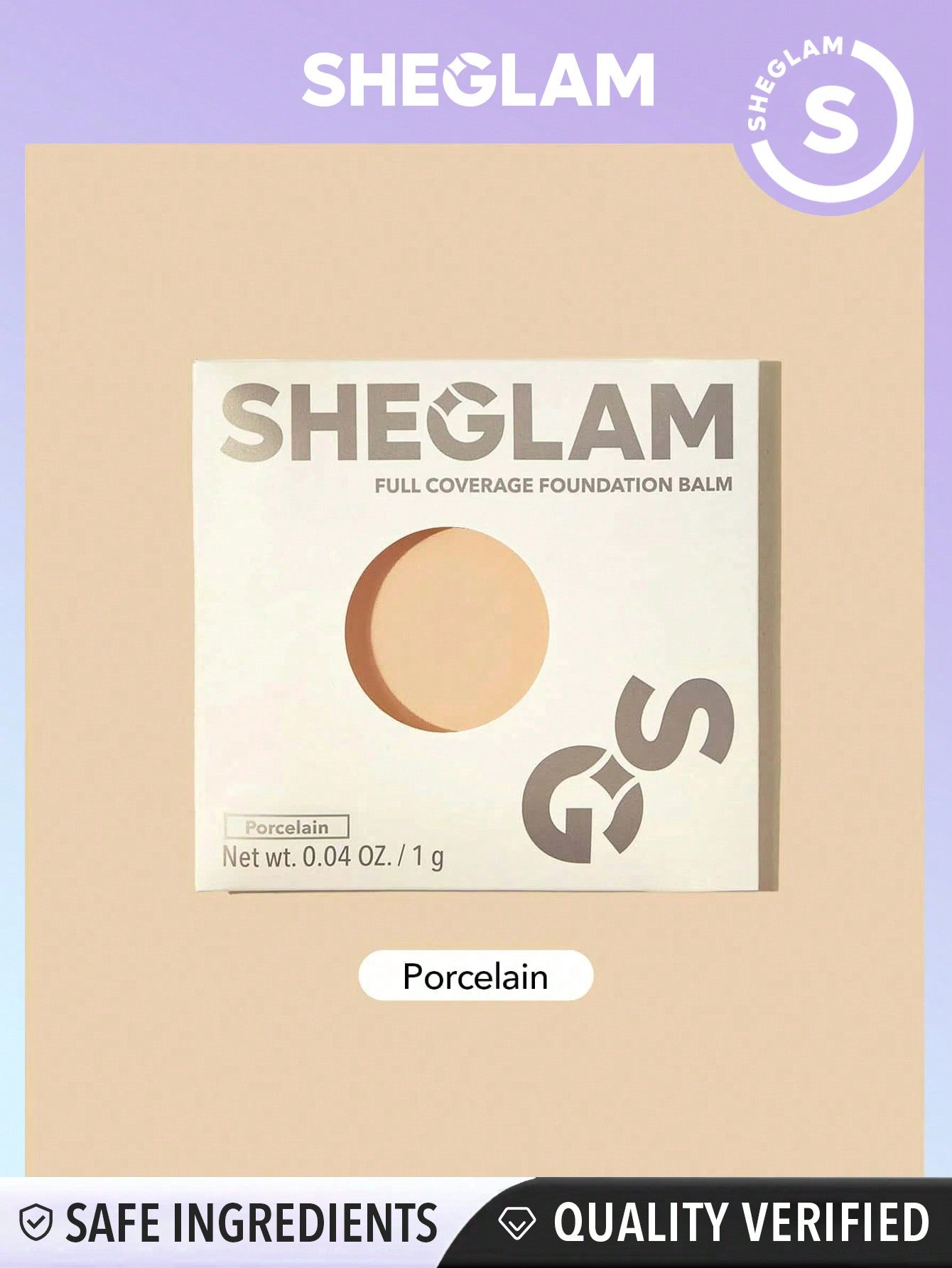 SHEGLAM Skinfluencer Full Coverage Foundation Balm Sample-Golden