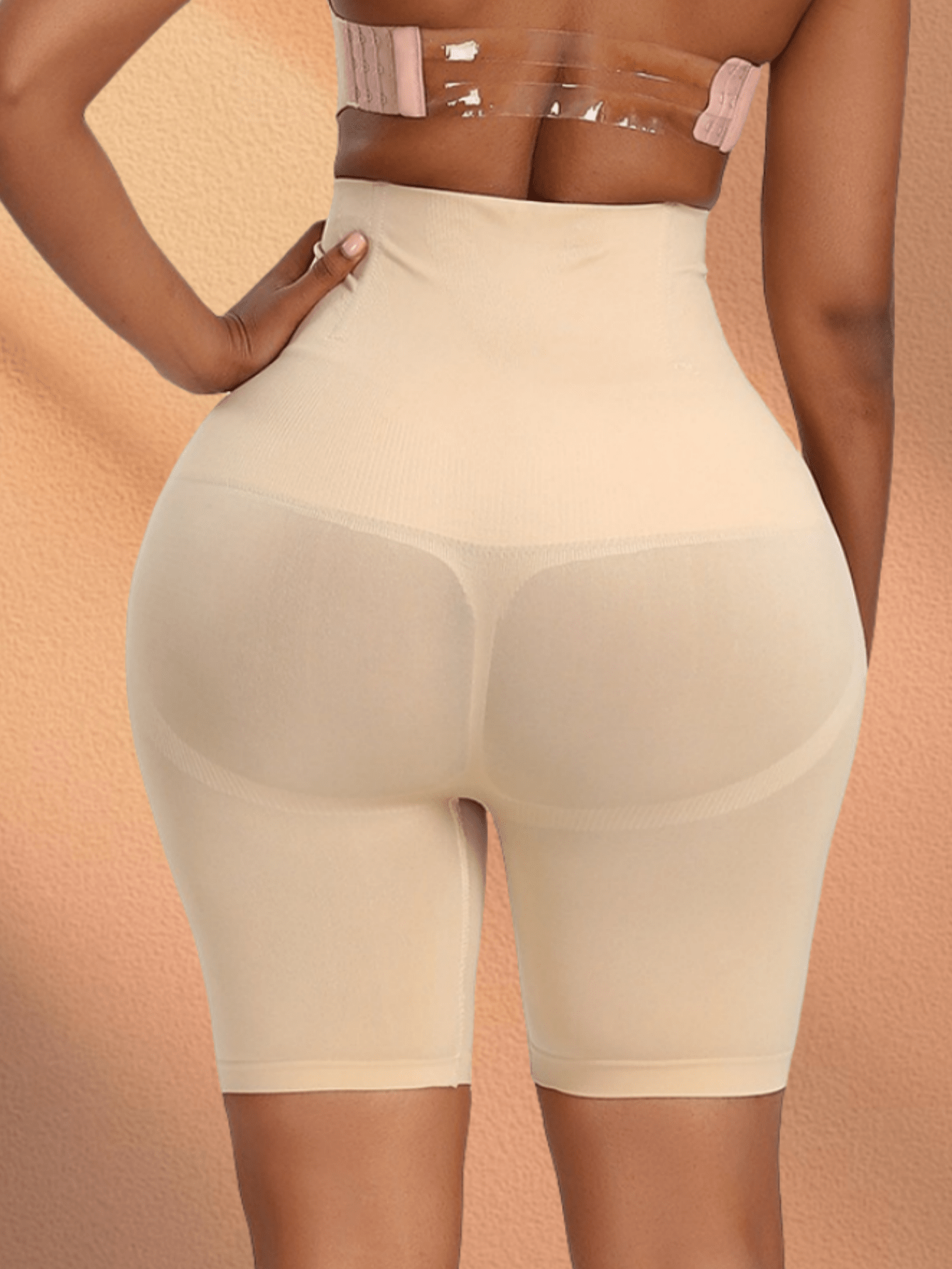 1PC Women's Christmas Belly Pants Leggings High Waist Girdle Waist Girdle Comfortable And Versatile For Everyday Wear The Double Layer Enhance Thecontrol Effect On Tummy, Giving You A Hourglass Figure Shorts