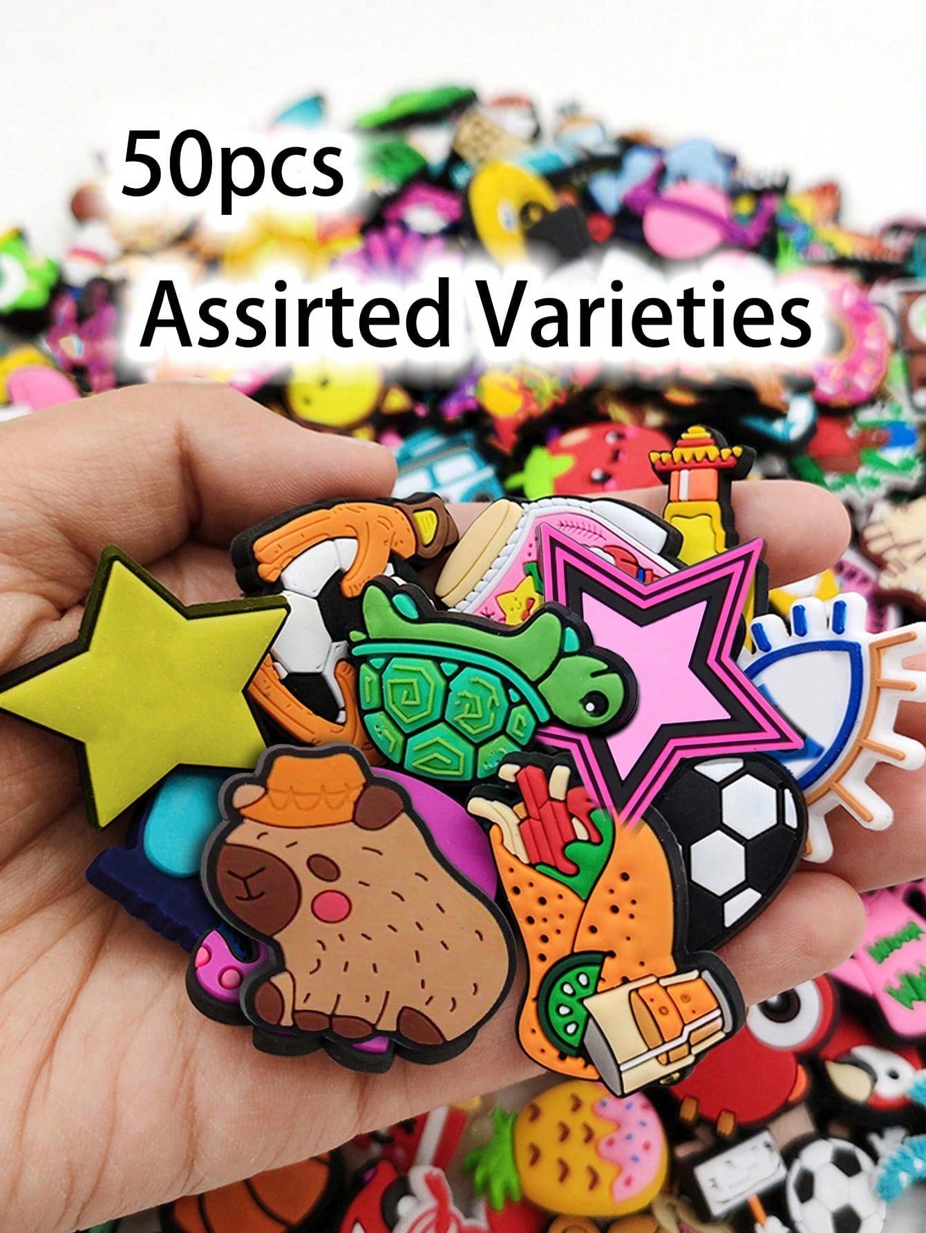 5pcs/10pcs/20pcs/30pcs/50pcs/100pcs Glow In The Dark Wooden Clogs Decorative Buttons, Fashion Cute Cartoon Designs, Assorted Styles (Handmade, May Have Minor Glue Residue Or Defects On The Back, Doesn't Affect Normal Use)