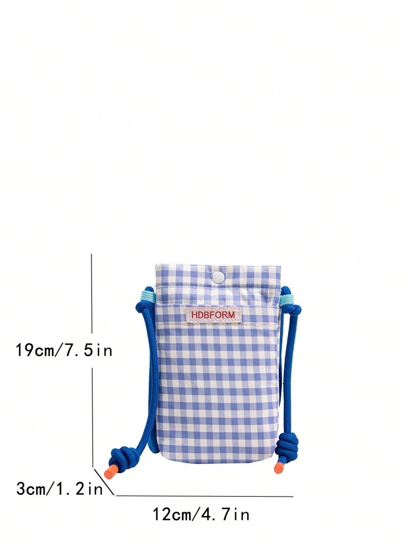 Canvas Plaid Phone Bag Crossbody Bag Vertical Style Fashionable And All-Matched Small Cloth Bag Phone Purse IPhone Bag Pouch Phone