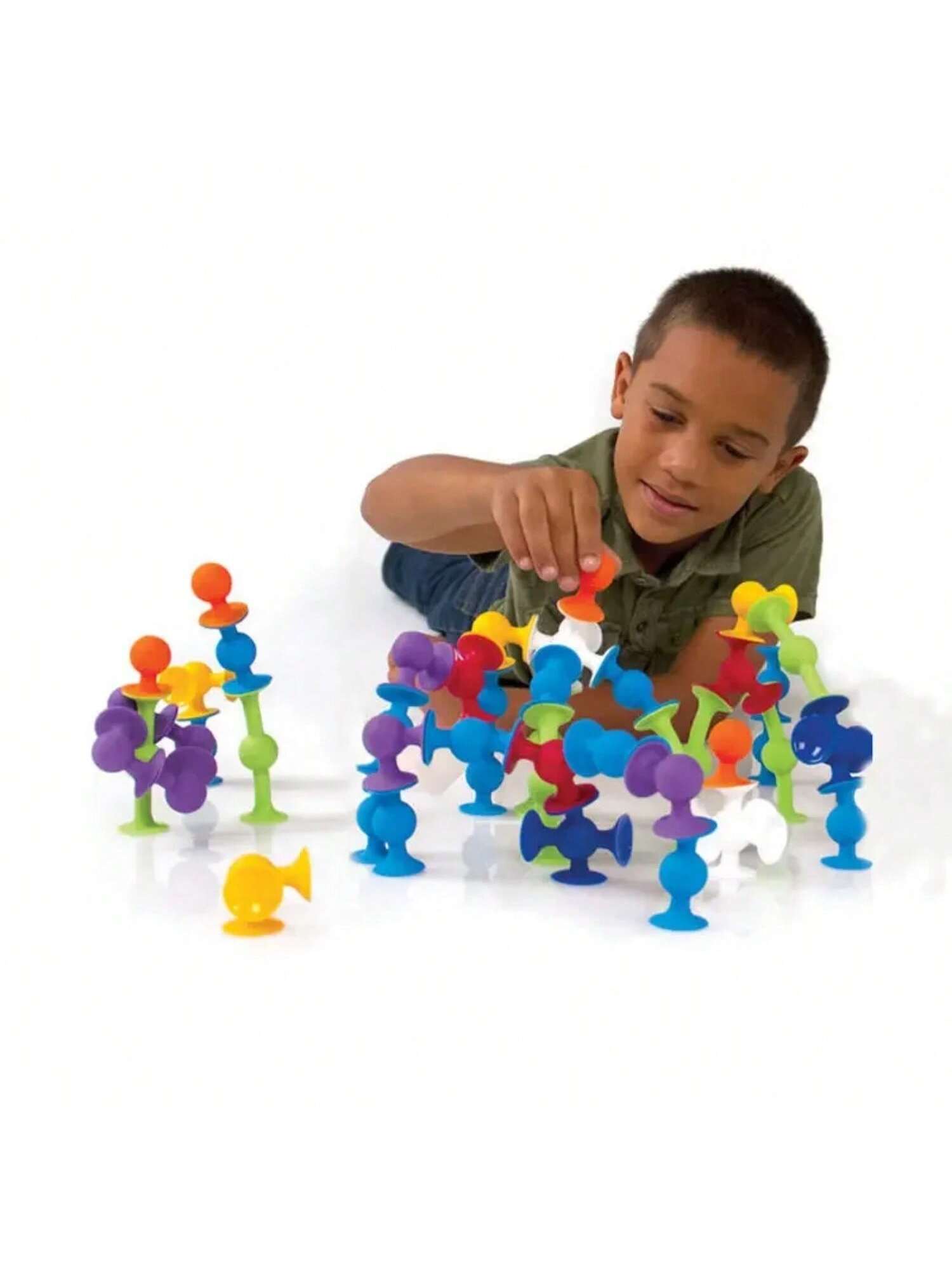 19 Pieces Suction Cup Assembly Toys, Children's Bath Toys, Autistic Children's Sensory Toys, Exercise Children's Hands-On Ability, Can Be Varied To Put Together (Color Random)