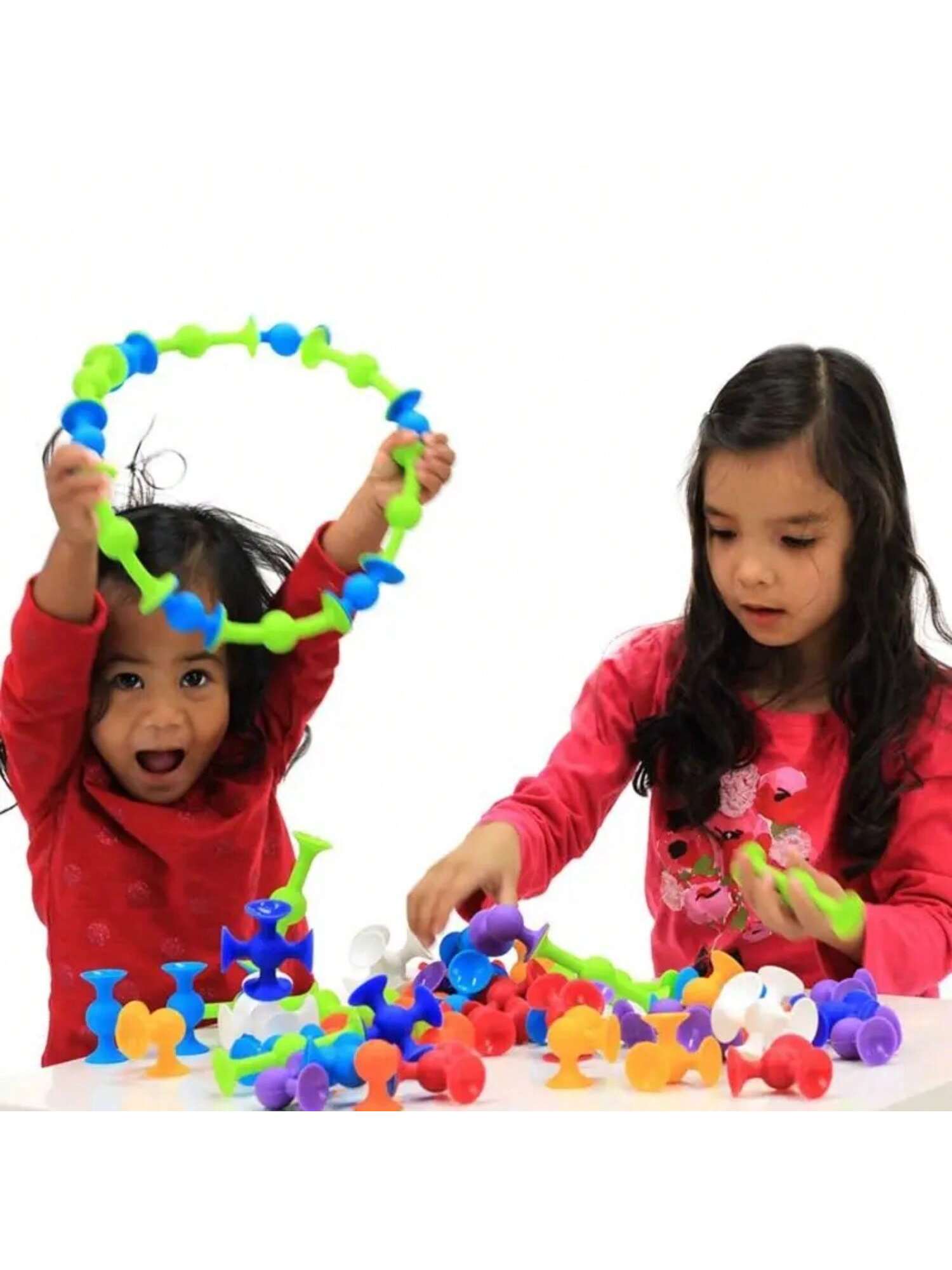 19 Pieces Suction Cup Assembly Toys, Children's Bath Toys, Autistic Children's Sensory Toys, Exercise Children's Hands-On Ability, Can Be Varied To Put Together (Color Random)