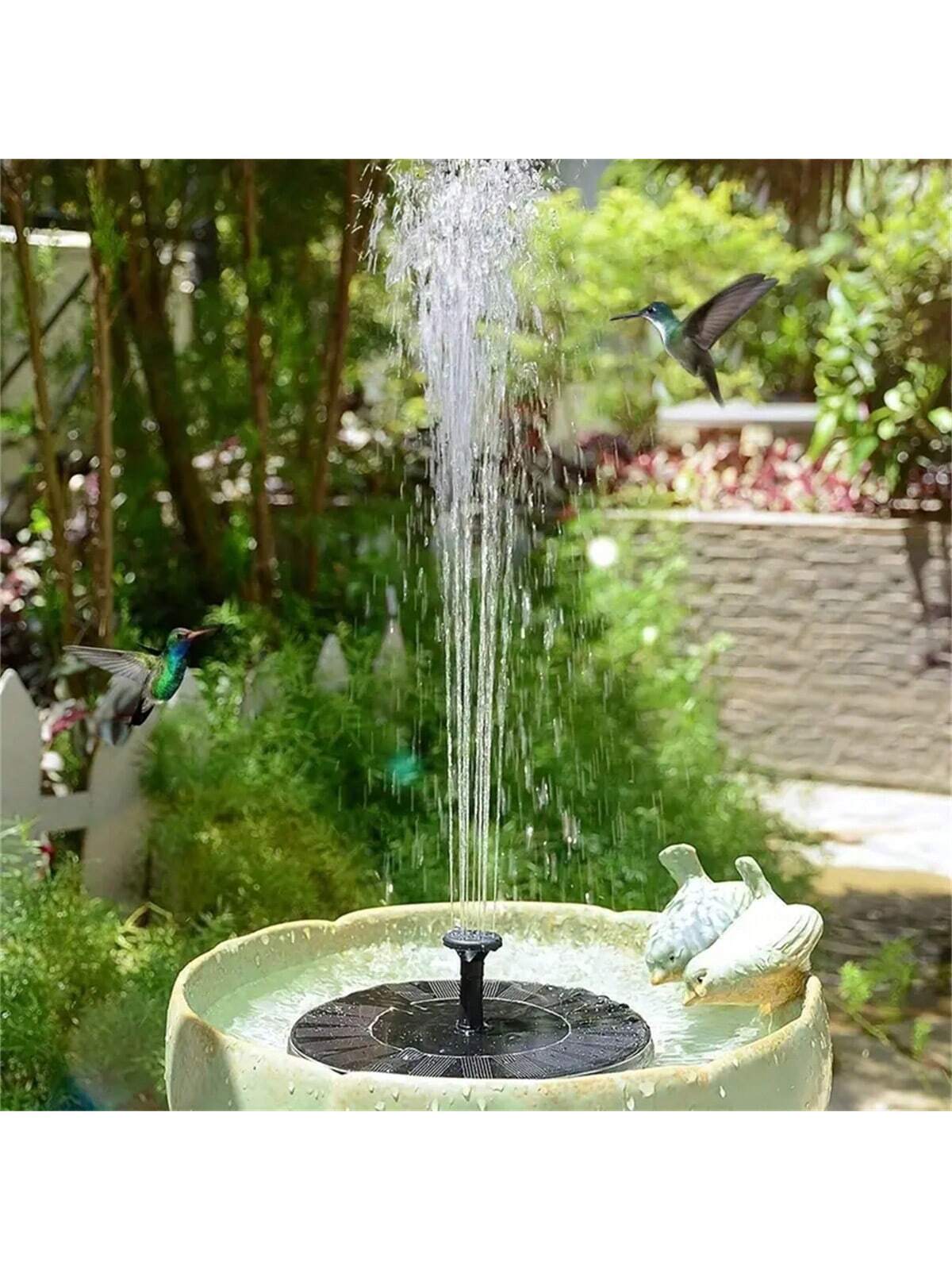 1pc Solar Fountain Outdoor Pool, Solar Fountain Pump, Essential In Summer, Suitable For Ponds, Swimming Pools, Gardens, Fish Tanks