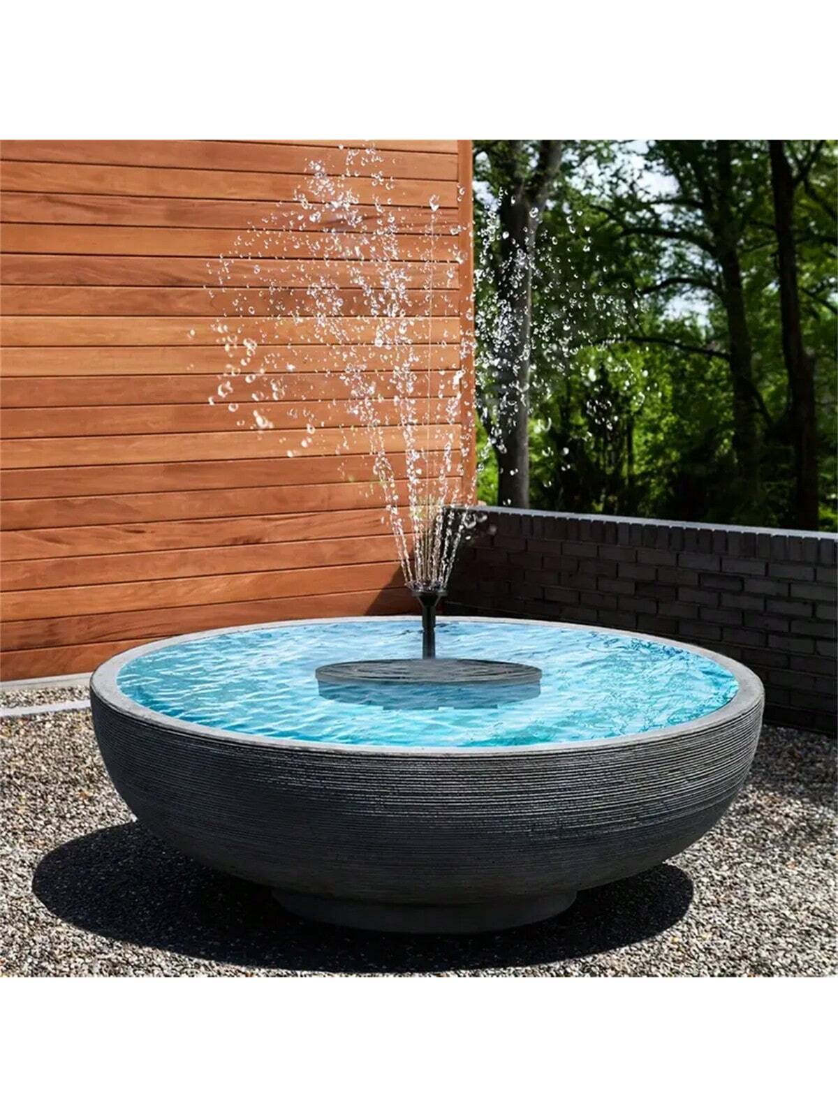 1pc Solar Fountain Outdoor Pool, Solar Fountain Pump, Essential In Summer, Suitable For Ponds, Swimming Pools, Gardens, Fish Tanks