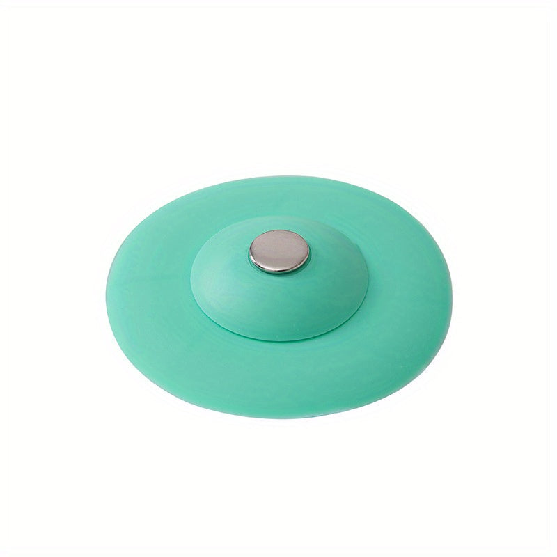 2-In-1 Silicone Drain Stopper & Strainer - Hair Catcher For Shower, Bathtub, Sink - Non-Slip Grip Cover For Kitchen, Bathroom, Laundry Floors