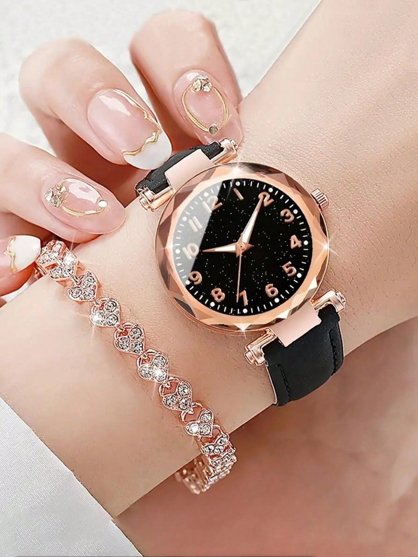 2pcs Ladies' Watch: Casual