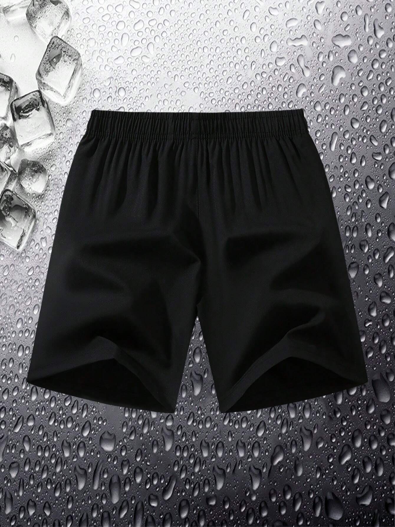 3pcs Men Plus Size Sports Shorts, Summer Ultra-Thin Quick Dry Shorts, Fashion Casual Running Gym Shorts, Beach Pants