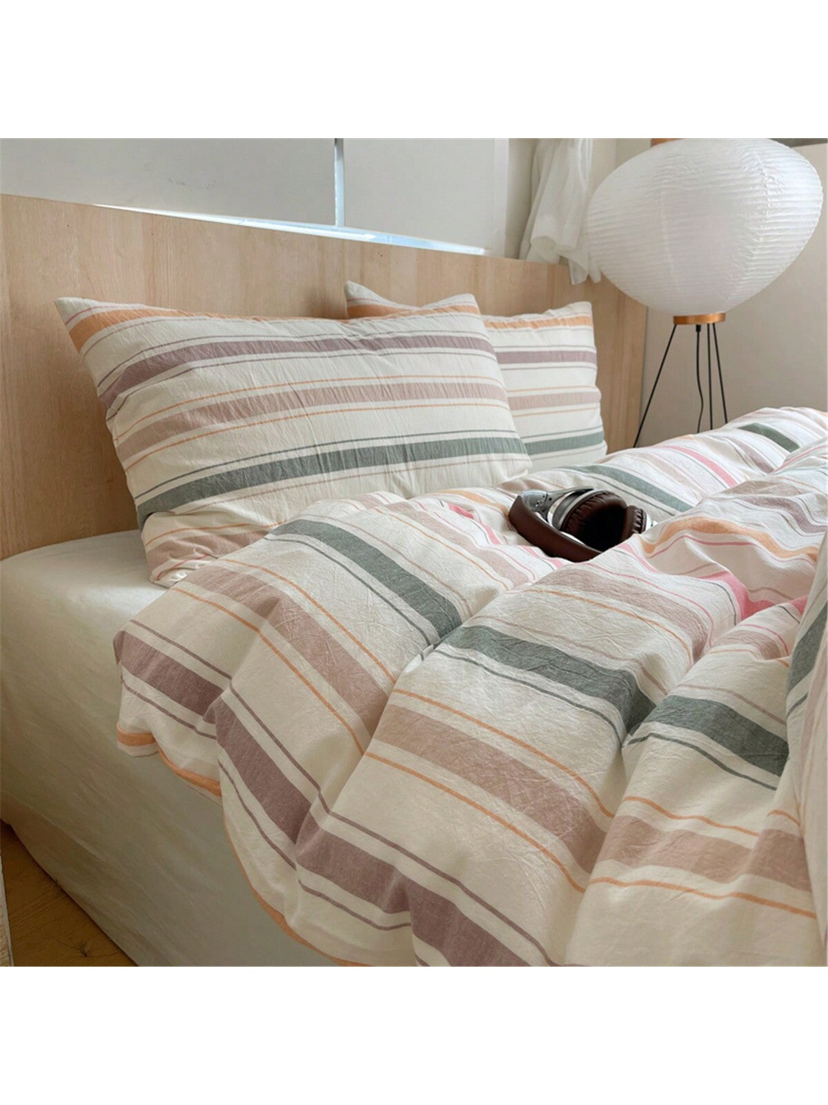 3pcs Woven Student Dorm Bedding Set For Boys And Girls, Soft