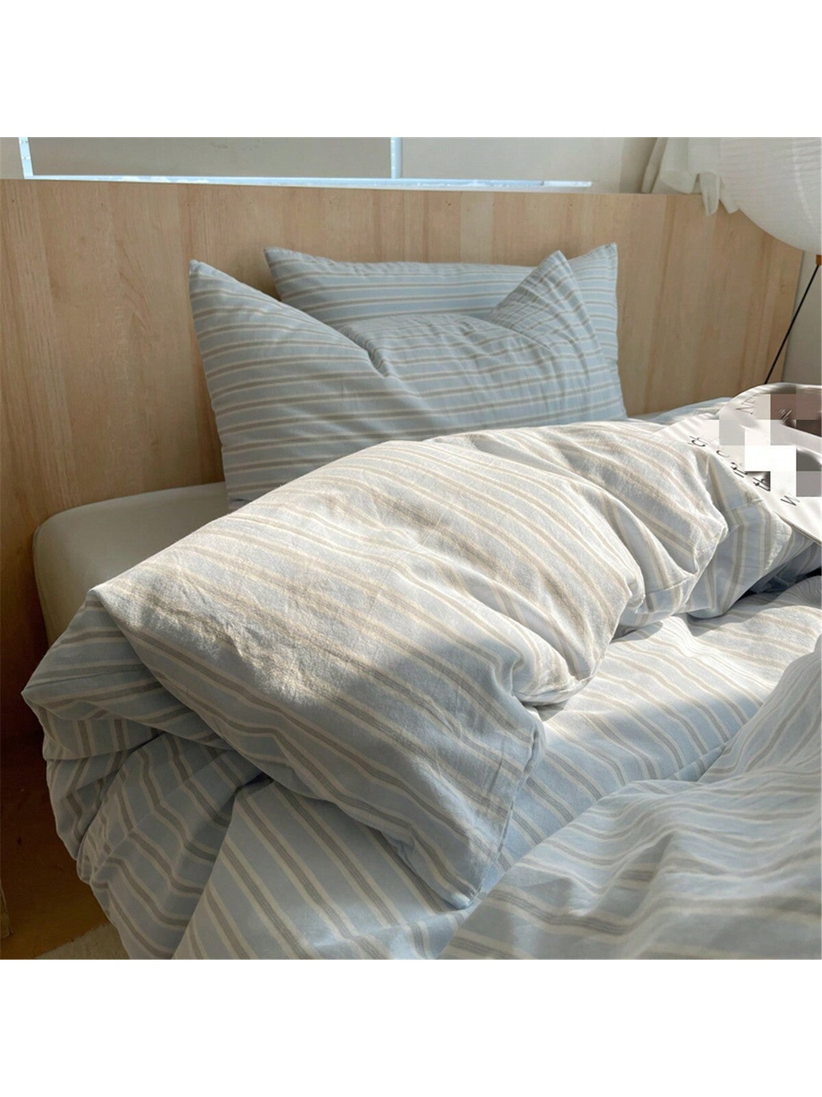 3pcs/Set Woven Student Dorm Bedding Duvet Cover, Soft