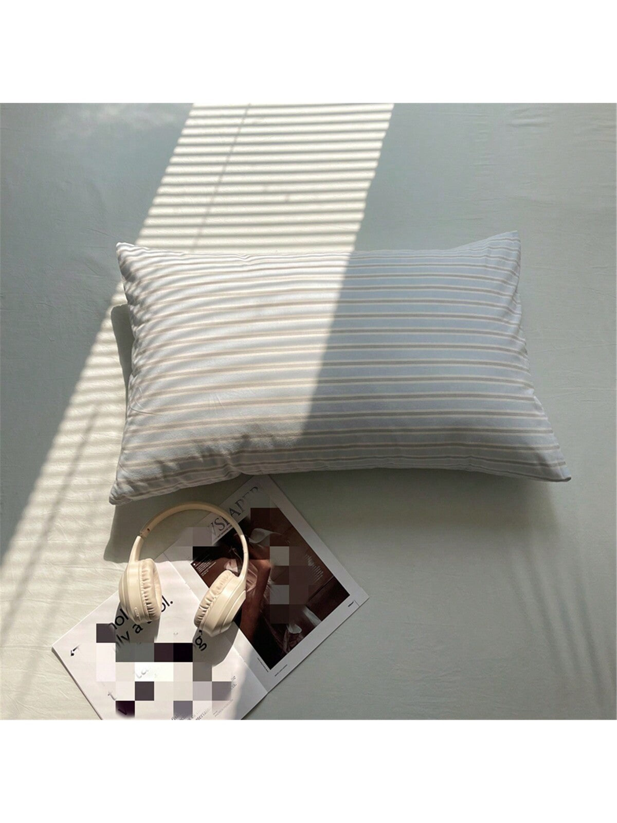 3pcs/Set Woven Student Dorm Bedding Duvet Cover, Soft