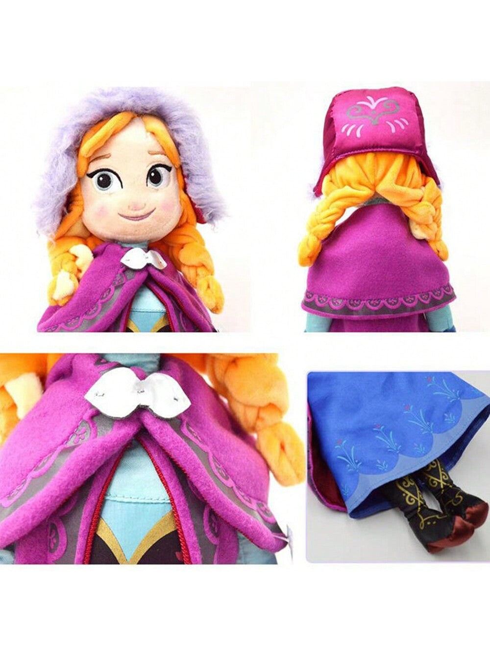 Princess Stuffed Plush Doll, Inspired By Frozen's Ice Queen , Birthday Gift For Kids Halloween Decorationfrozone, Toy,Stitch Stuff