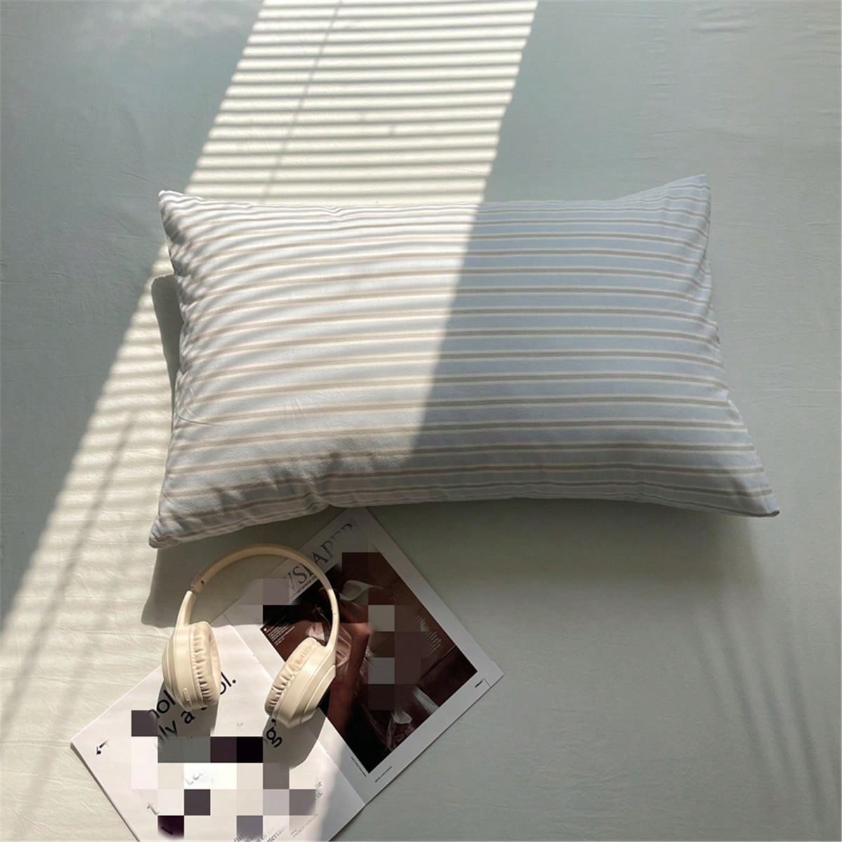 3pcs/Set Woven Student Dorm Bedding Duvet Cover, Soft