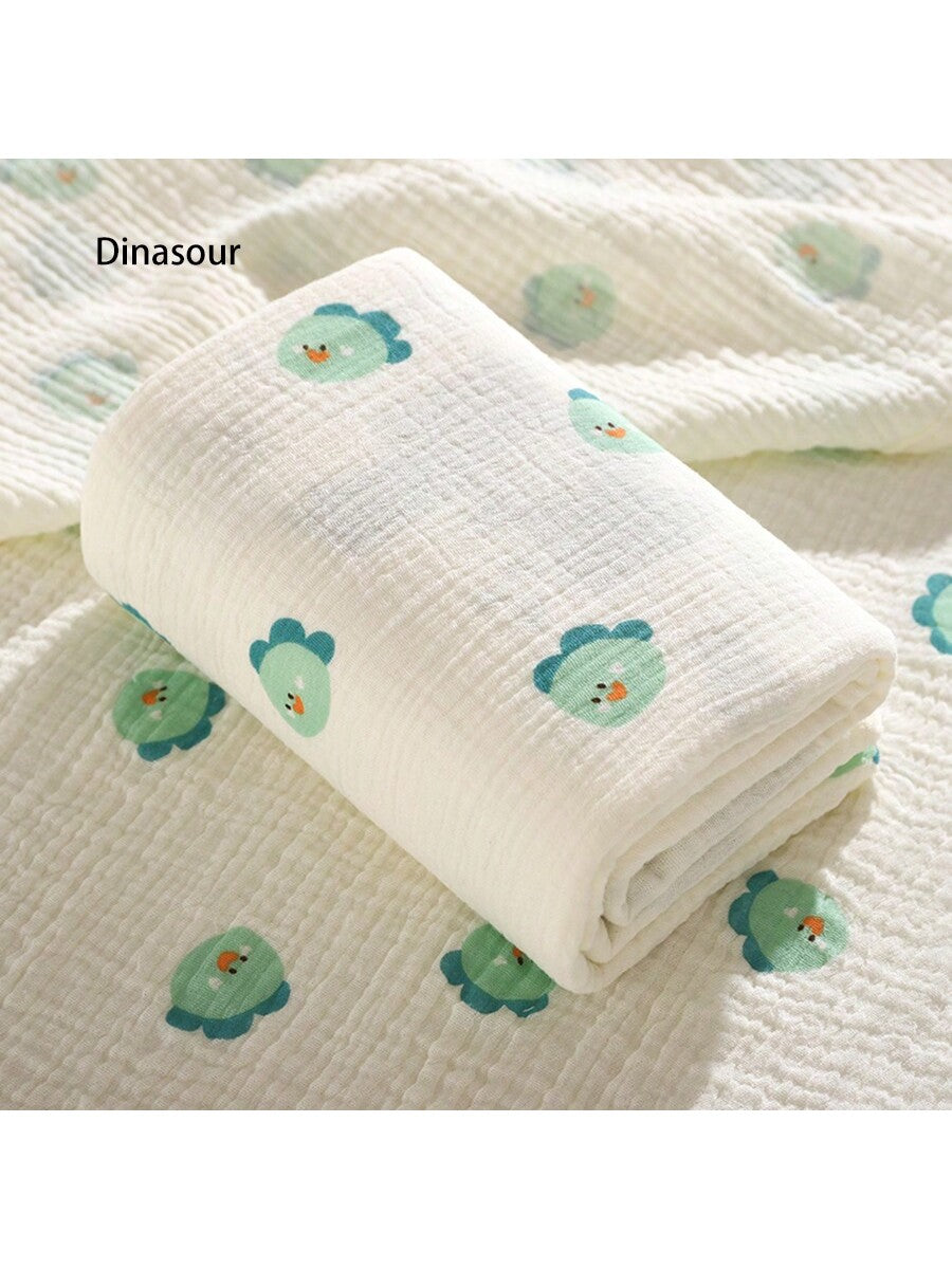 1 Pc Baby Swaddle Towel, Bath Towel, Crepe Fabric, Soft And Skin Friendly