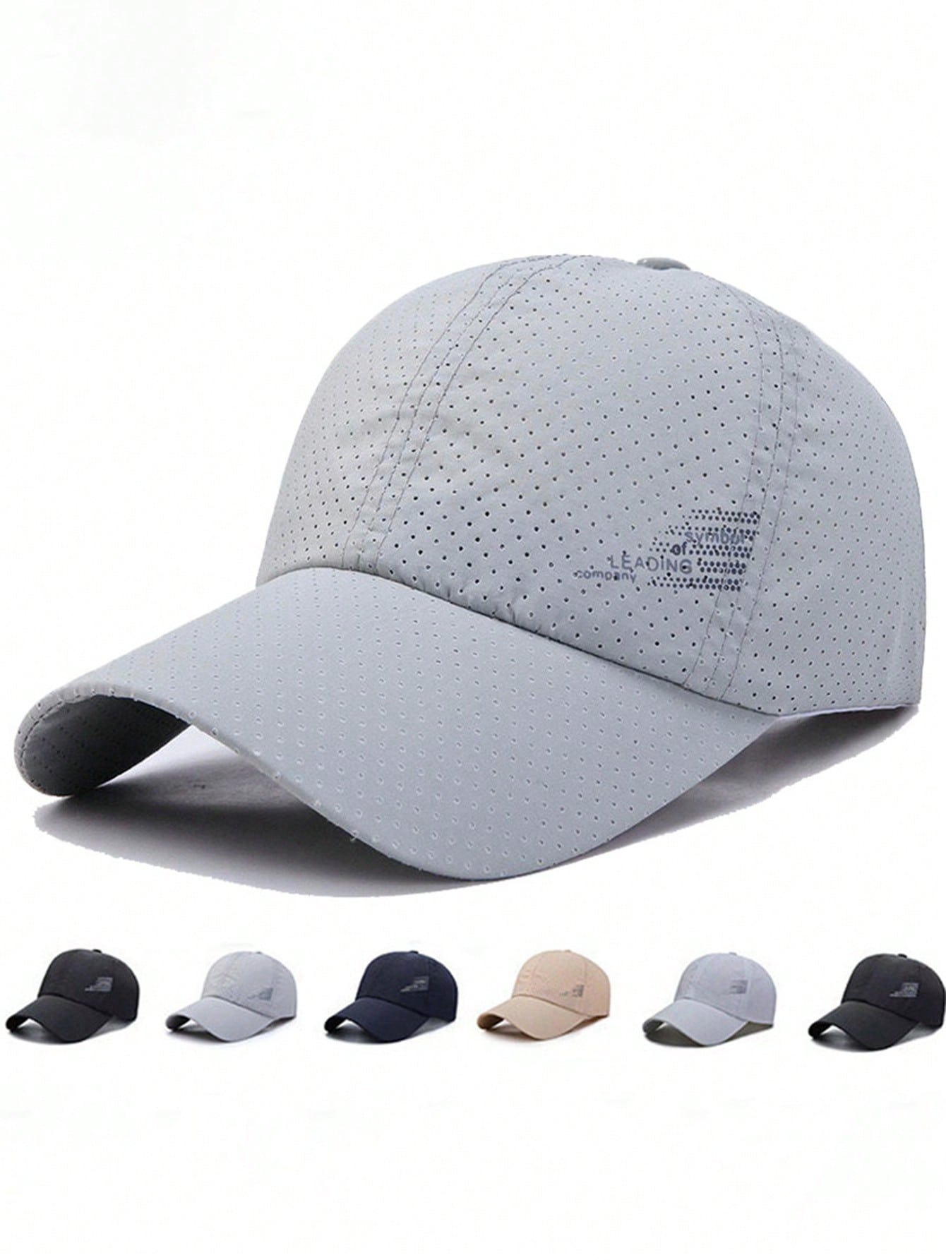 New Men's Quick-Drying Hat Summer Light Mesh Visor Breathable Baseball Cap Casual Cap