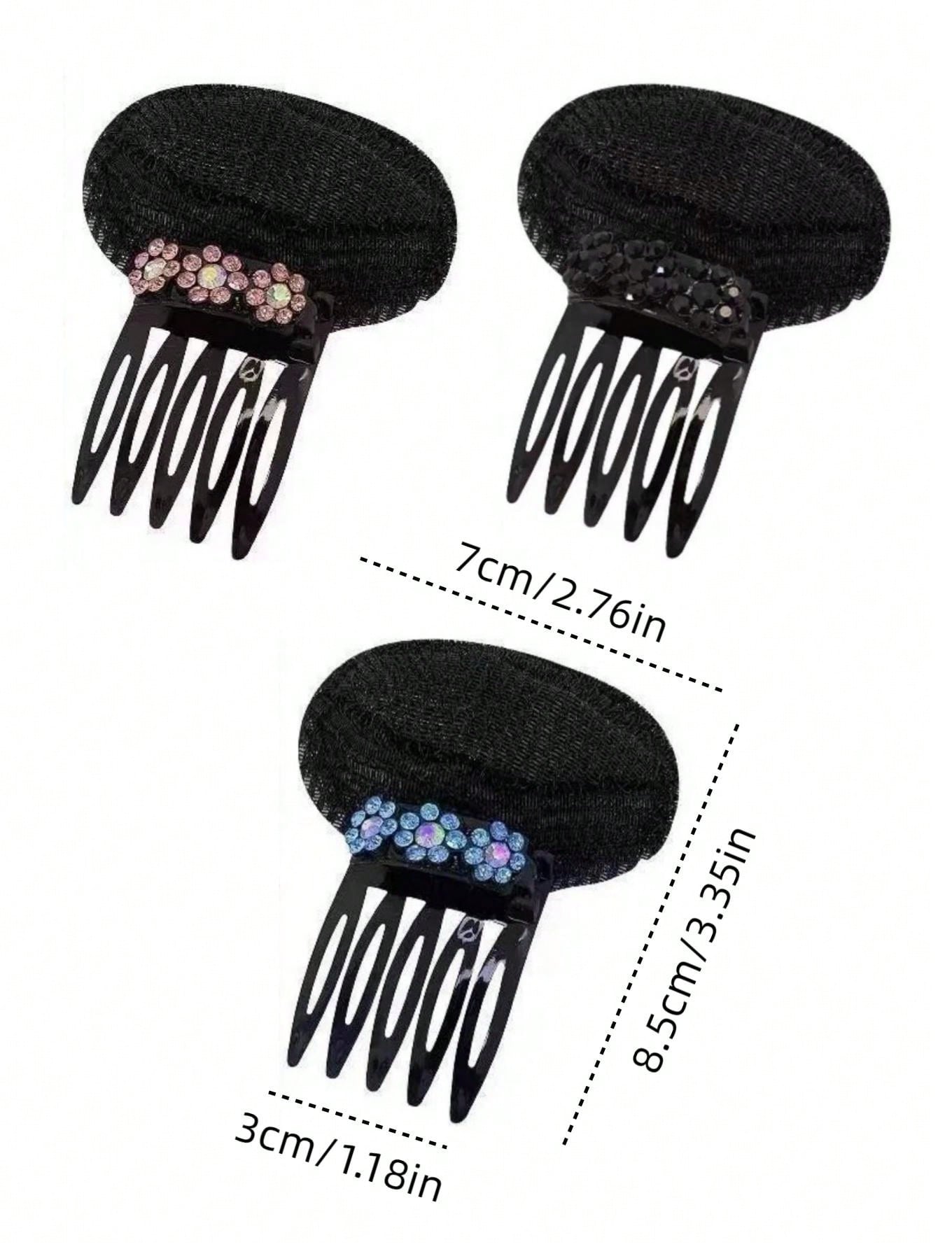 1-2pcs Volume Root Bouffant Hairstyle Accessories: Fluffy Bang Insert, Top Styling Clamps, Invisible Seamless 5-Comb Hair Clip, Prevent Crown Flatness Hair Clamps - Very Useful Hair Styling Tools