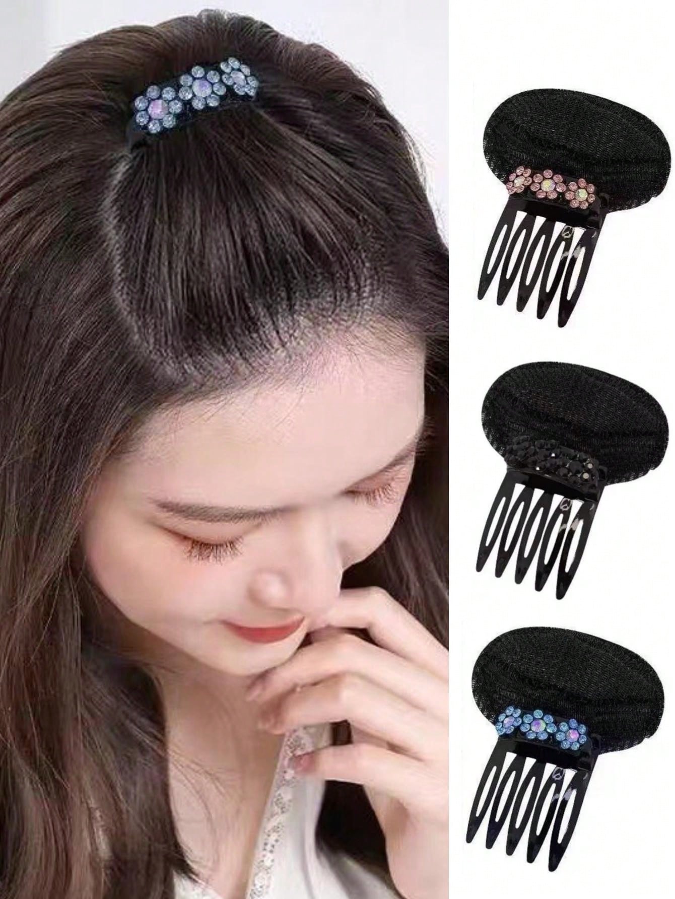 1-2pcs Volume Root Bouffant Hairstyle Accessories: Fluffy Bang Insert, Top Styling Clamps, Invisible Seamless 5-Comb Hair Clip, Prevent Crown Flatness Hair Clamps - Very Useful Hair Styling Tools