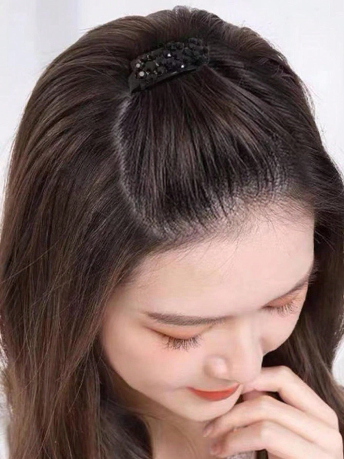 1-2pcs Volume Root Bouffant Hairstyle Accessories: Fluffy Bang Insert, Top Styling Clamps, Invisible Seamless 5-Comb Hair Clip, Prevent Crown Flatness Hair Clamps - Very Useful Hair Styling Tools