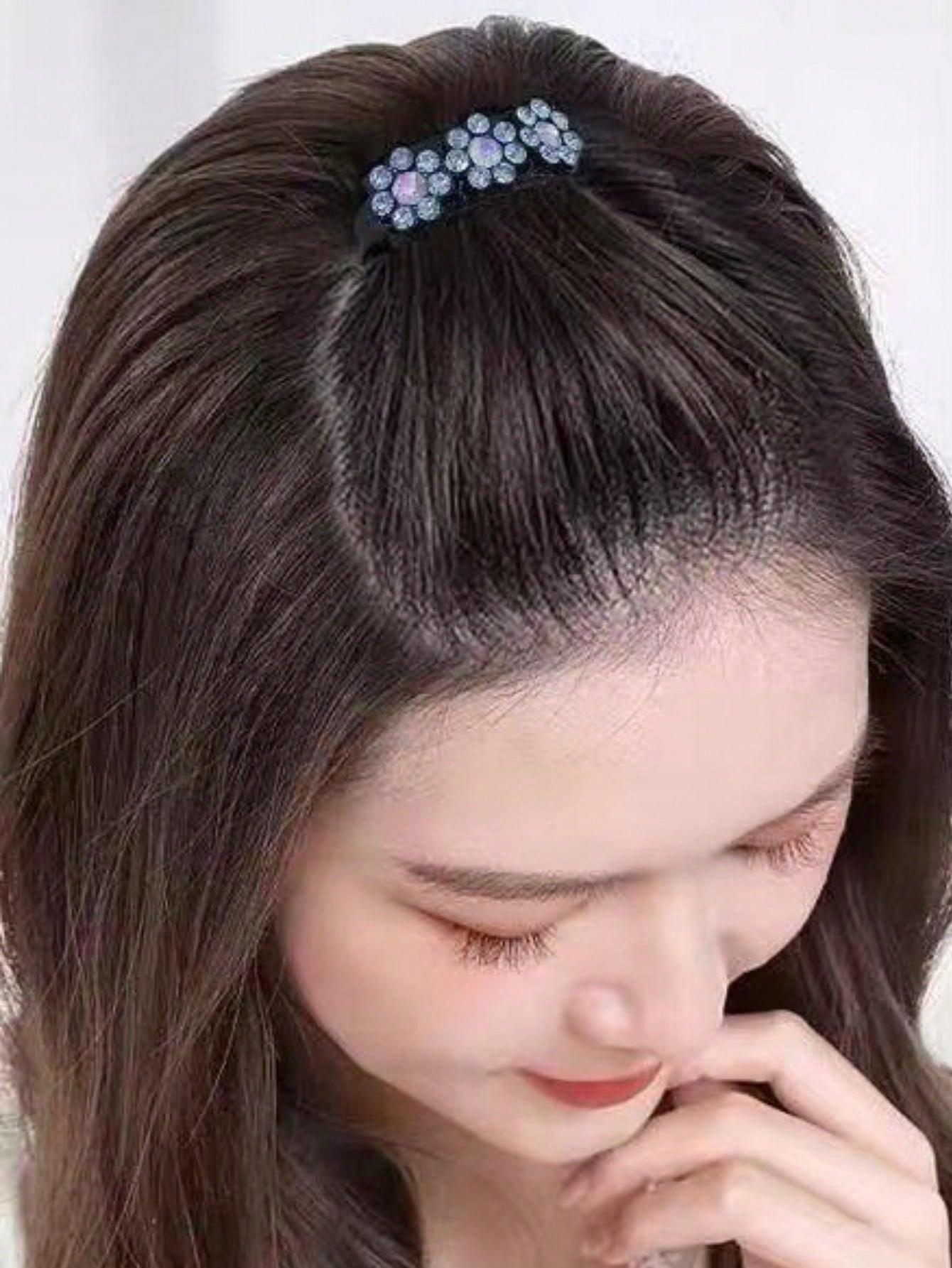 1-2pcs Volume Root Bouffant Hairstyle Accessories: Fluffy Bang Insert, Top Styling Clamps, Invisible Seamless 5-Comb Hair Clip, Prevent Crown Flatness Hair Clamps - Very Useful Hair Styling Tools