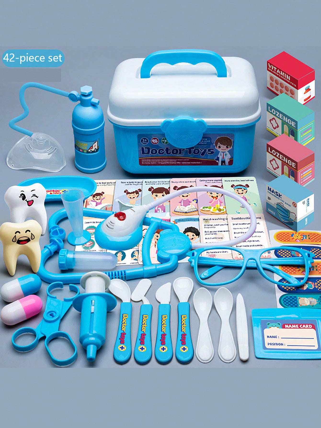 Christmas Decoration 1pc Puzzle Doctor Game Set For Kids- Pretend Medical Tool Kit With Stethoscope, Syringe, Nurse Playhouse- Boys And Girls Playtime