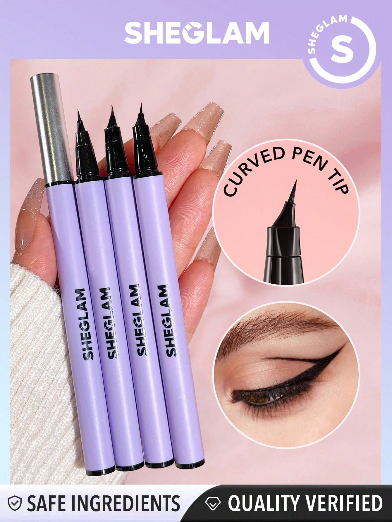 SHEGLAM Pro-Flex Angled Eyeliner Xmas Christmas Gift Winter Y2K Black Friday